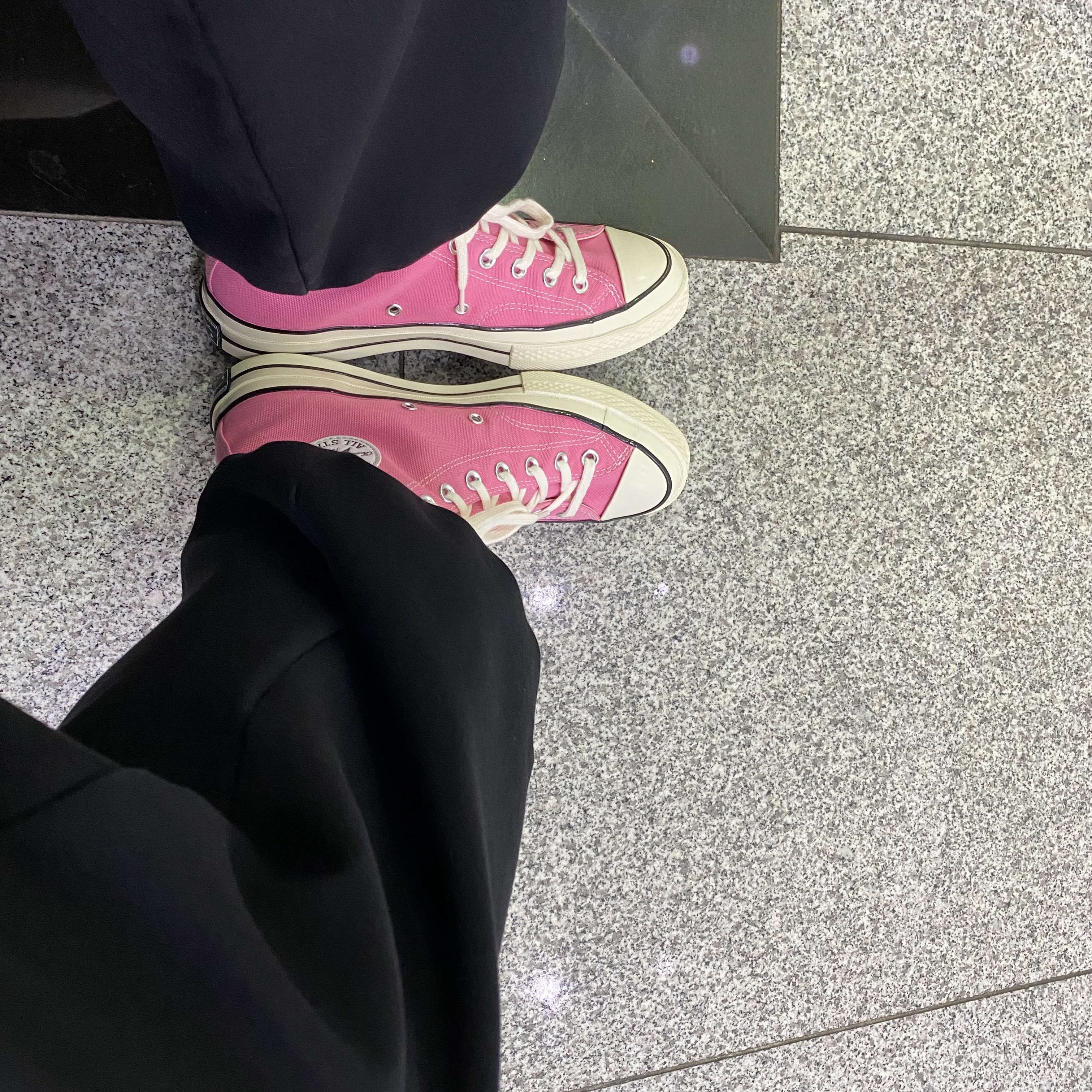 Converse Chuck 70 High Vintage Canvas Pink 착용 스타일