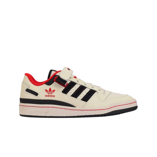 (W) Adidas Forum Low Cloud White Core Black Vivd Red