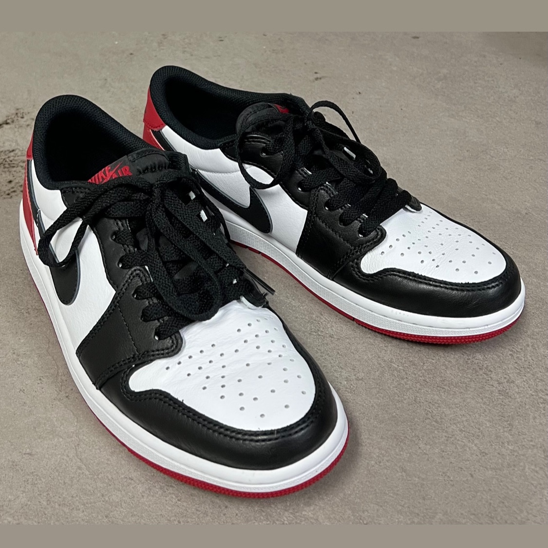 Jordan 1 Retro Low OG Black Toe 착용 스타일
