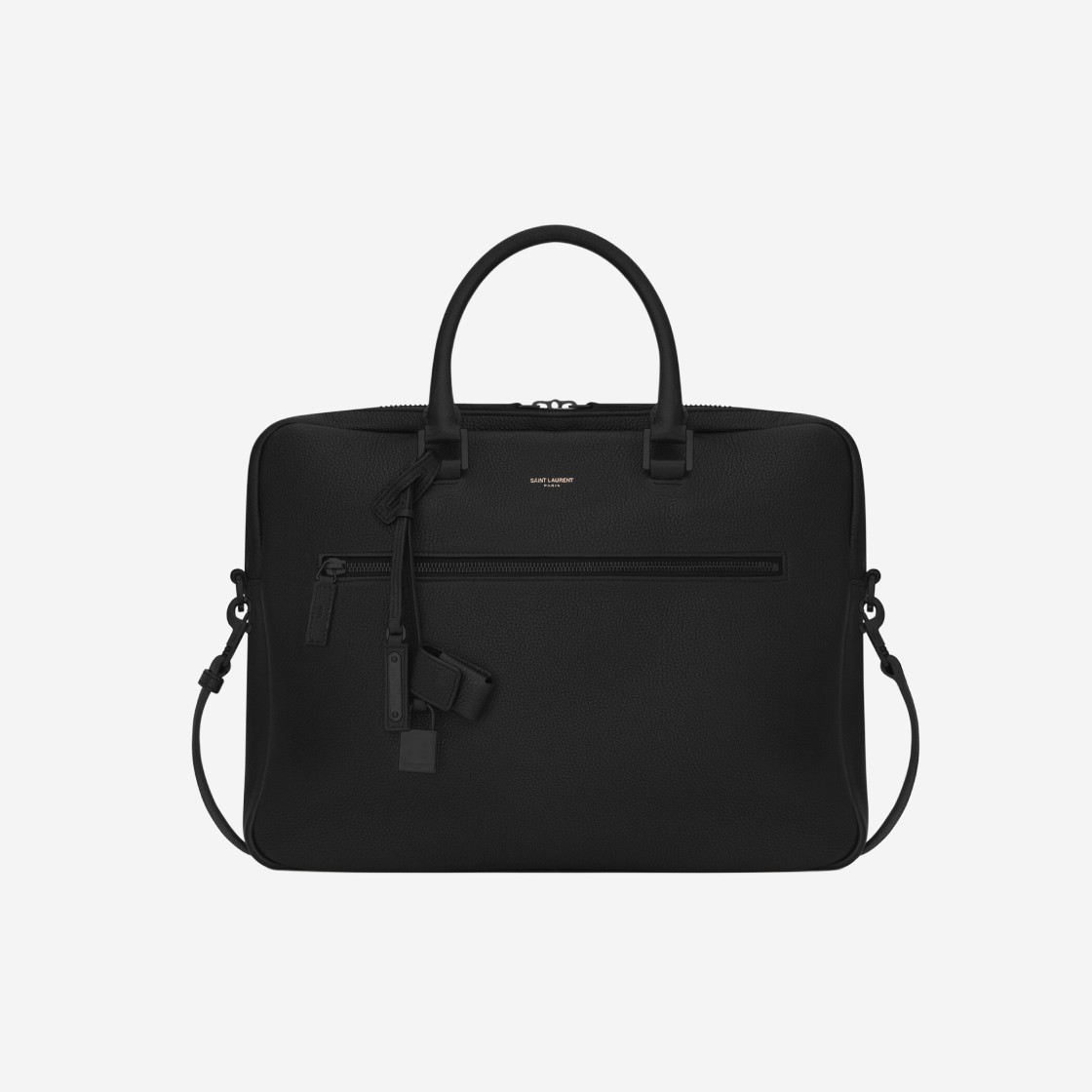 Saint Laurent Sac De Jour Briefcase in Grained Leather Black 상세 이미지 1