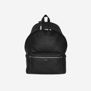 Saint Laurent City Backpack In Matte Leather Black