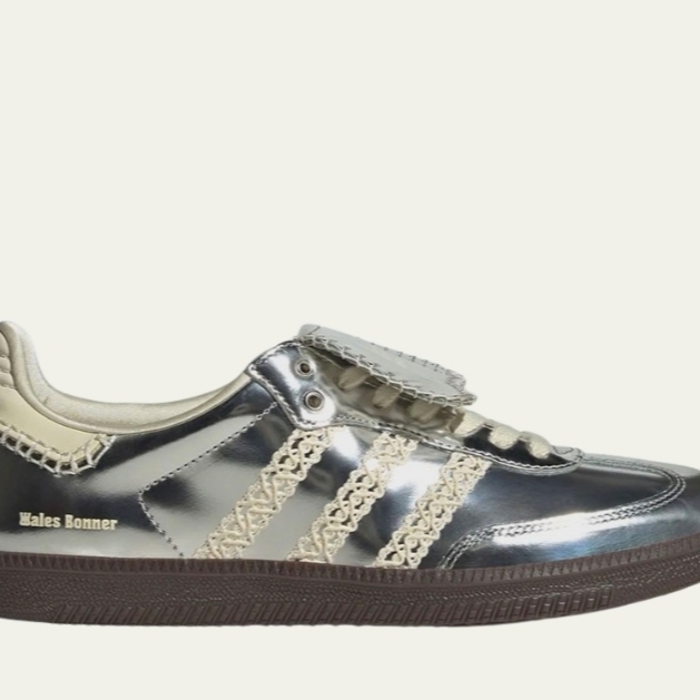 Adidas x Wales Bonner Samba Silver Metallic 착용 스타일