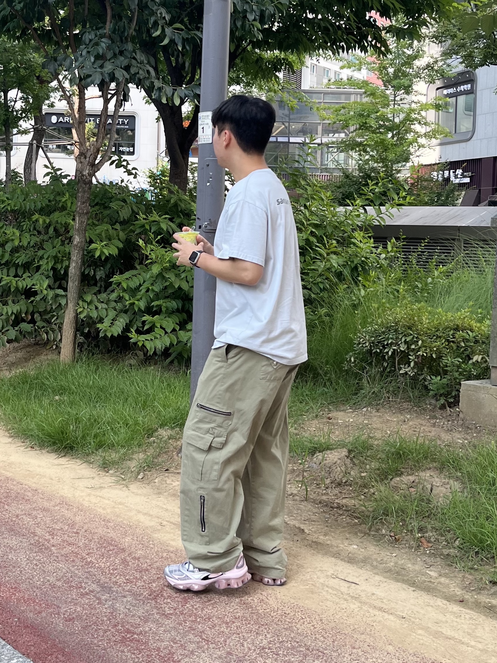 Sansan Gear Logo T-Shirt Sky Blue - 22SS, (W) Asics x Kiko Kostadinov x Hysteric Glamour Gel-Quantum Cotton Candy 착용 스타일 - 1