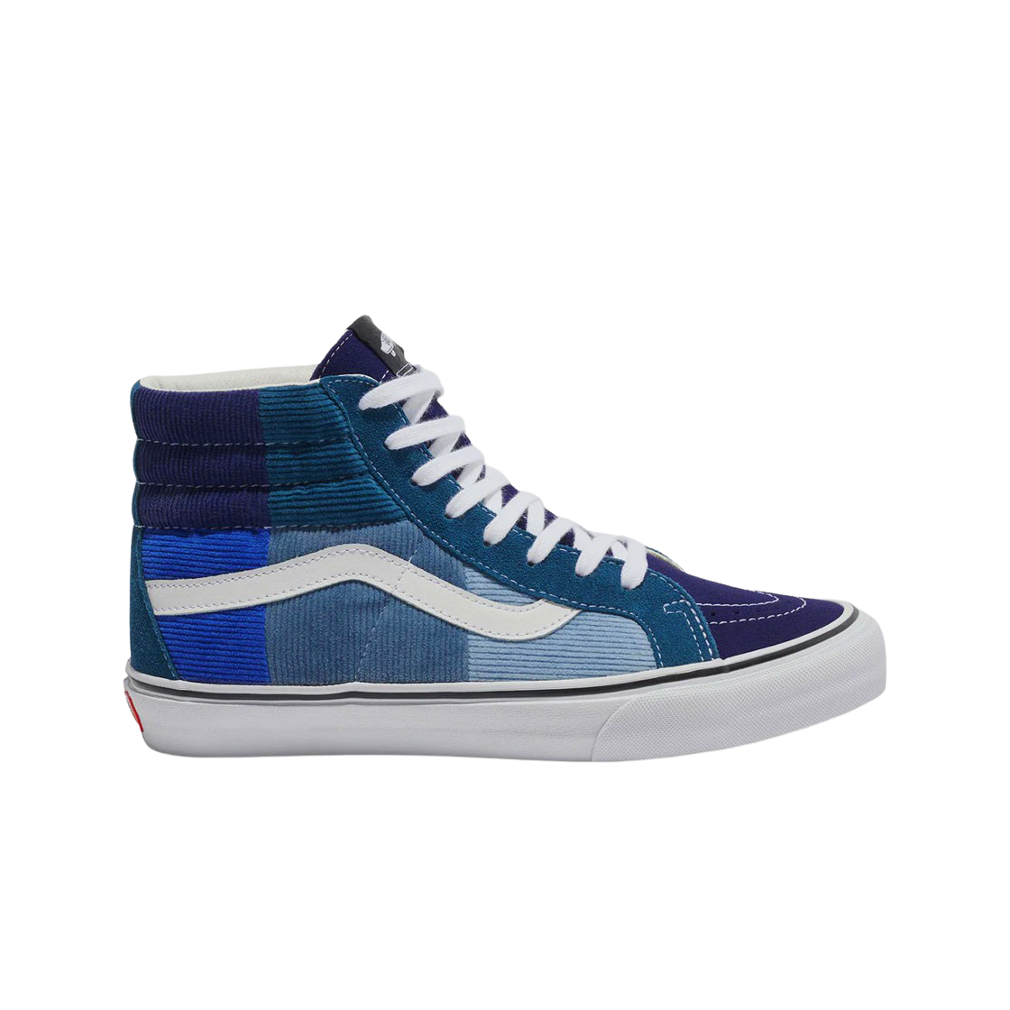 반스 볼트 x 노아 코듀로이 패치워크 스케이트 하이 LX 네이비(Vans Vault x Noah Corduroy Patchwork Sk8-Hi LX Navy) - 1