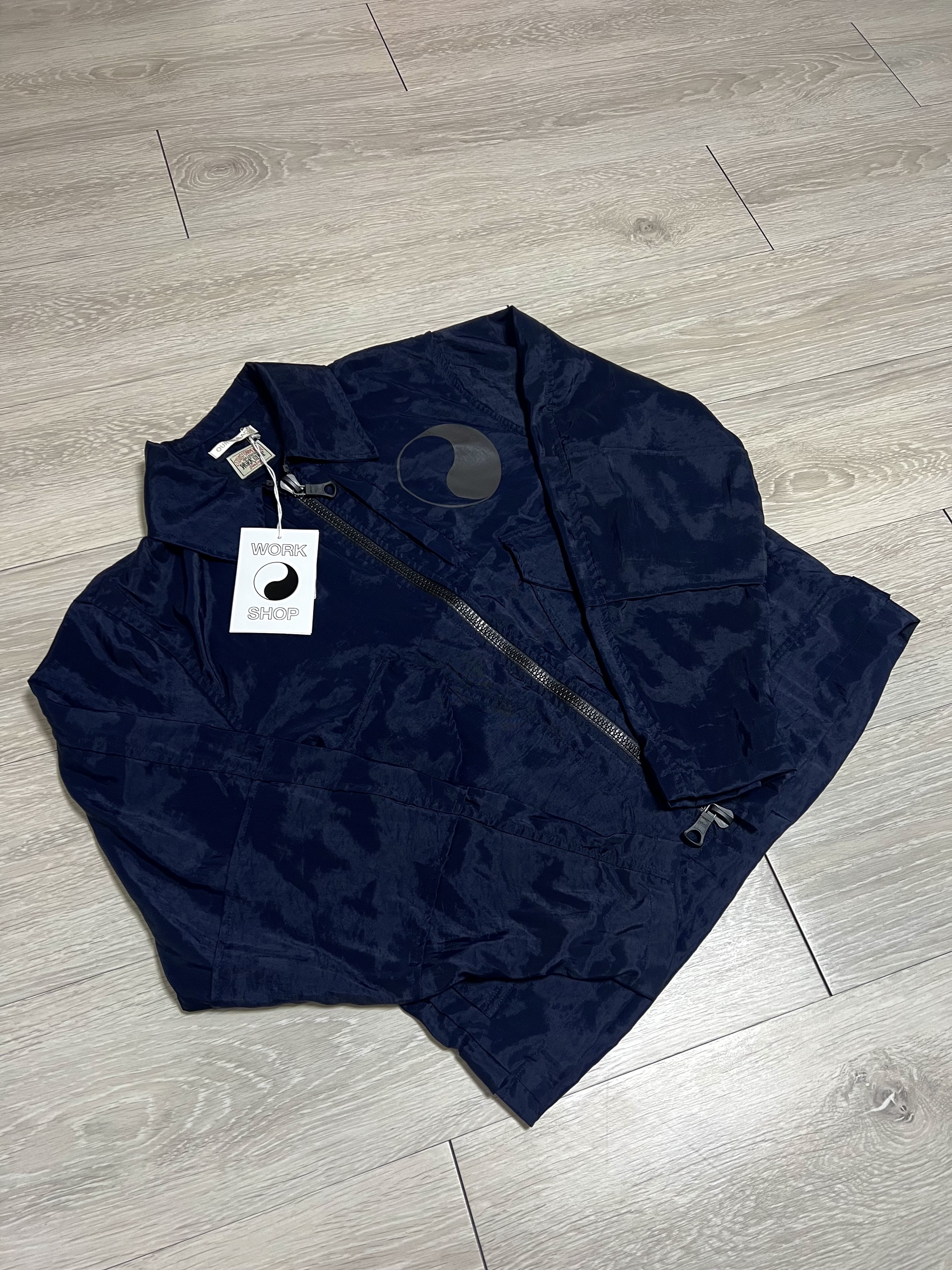 Stussy x Our Legacy Work Shop Pararescue Jacket Dark Blue Panama Tech 착용 스타일 - 1