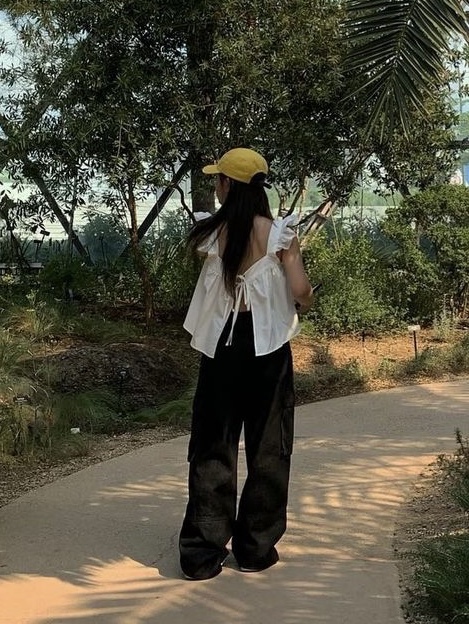 Supreme Washed Chino Twill Camp Cap Yellow - 23SS 착용 스타일