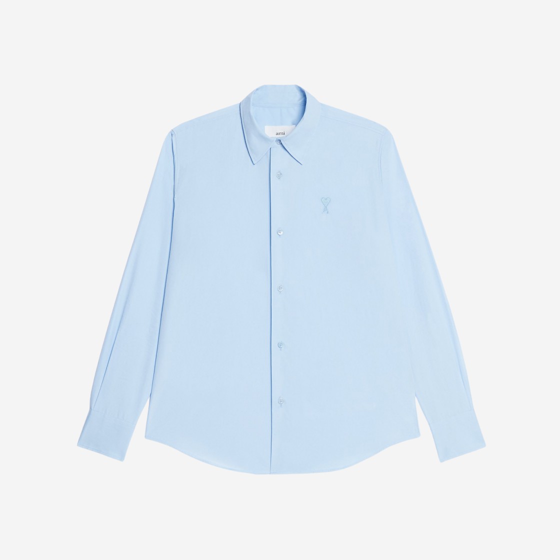 (W) AMI Tonal de Coeur Shirt Sky Blue 상세 이미지 1