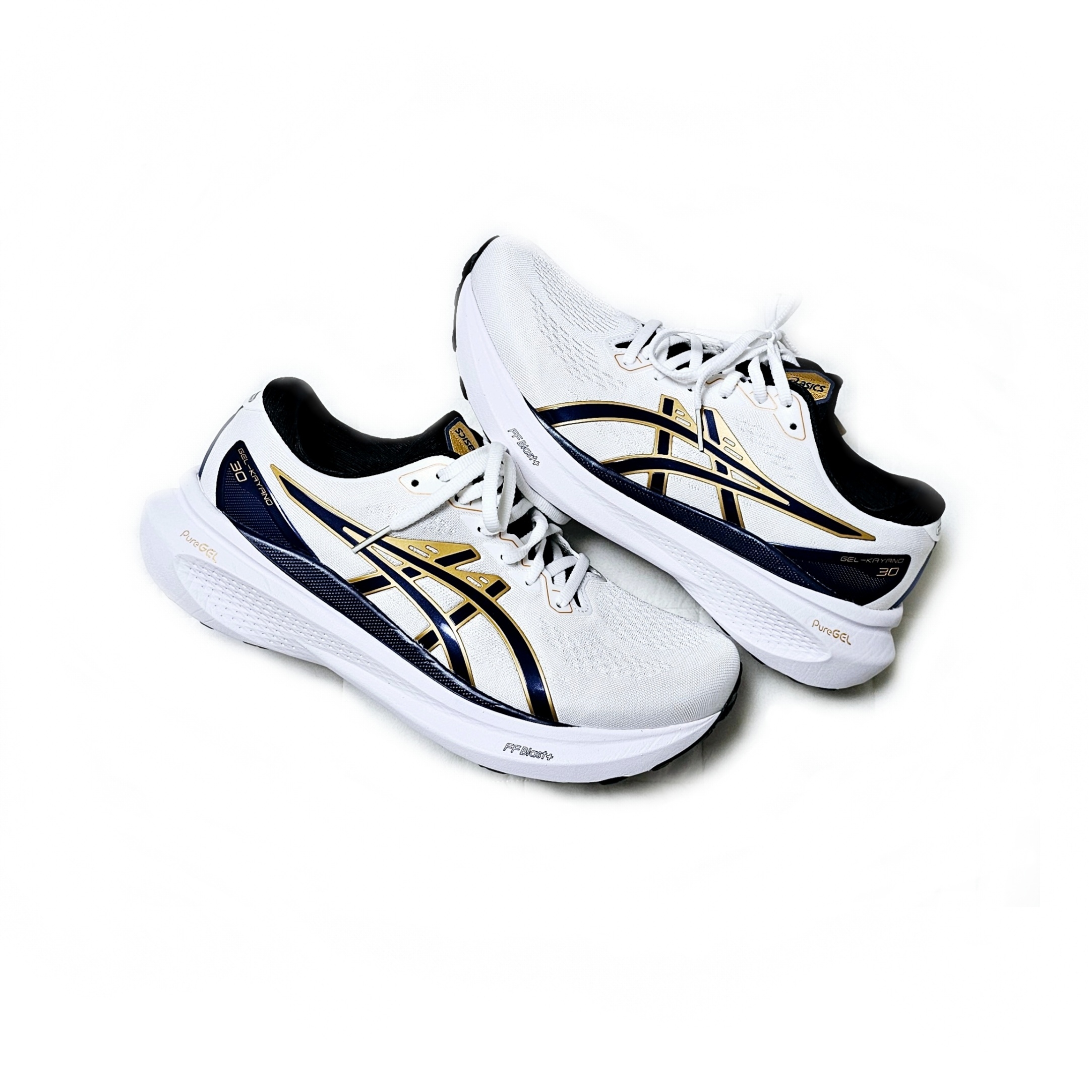 Asics Gel-Kayano 30 Anniversary White Deep Ocean 착용 스타일 - 5