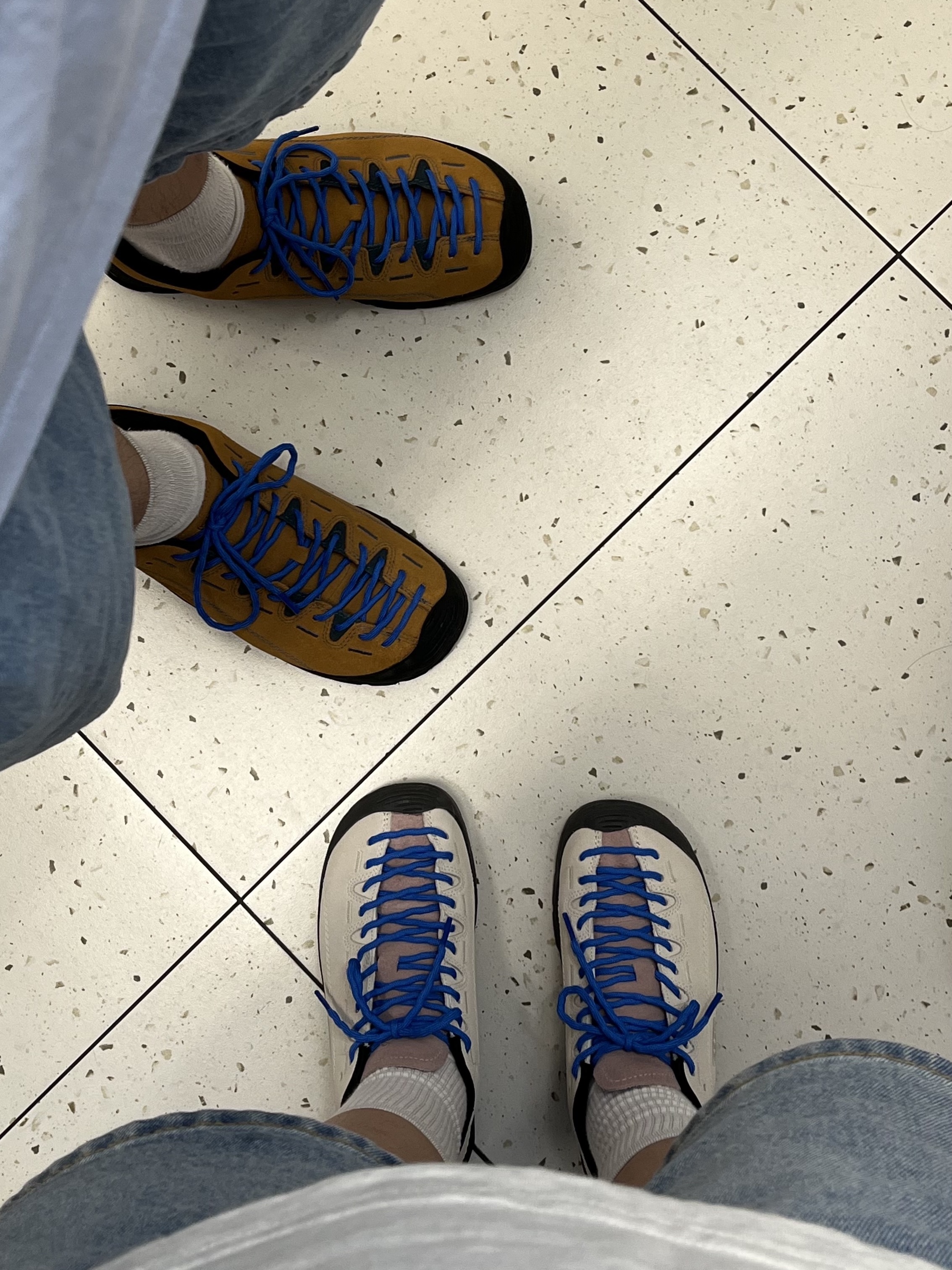 (W) Keen Jasper Suede Sneakers Birch Fawn, Keen Jasper Suede Sneakers Camel 착용 스타일 - 4
