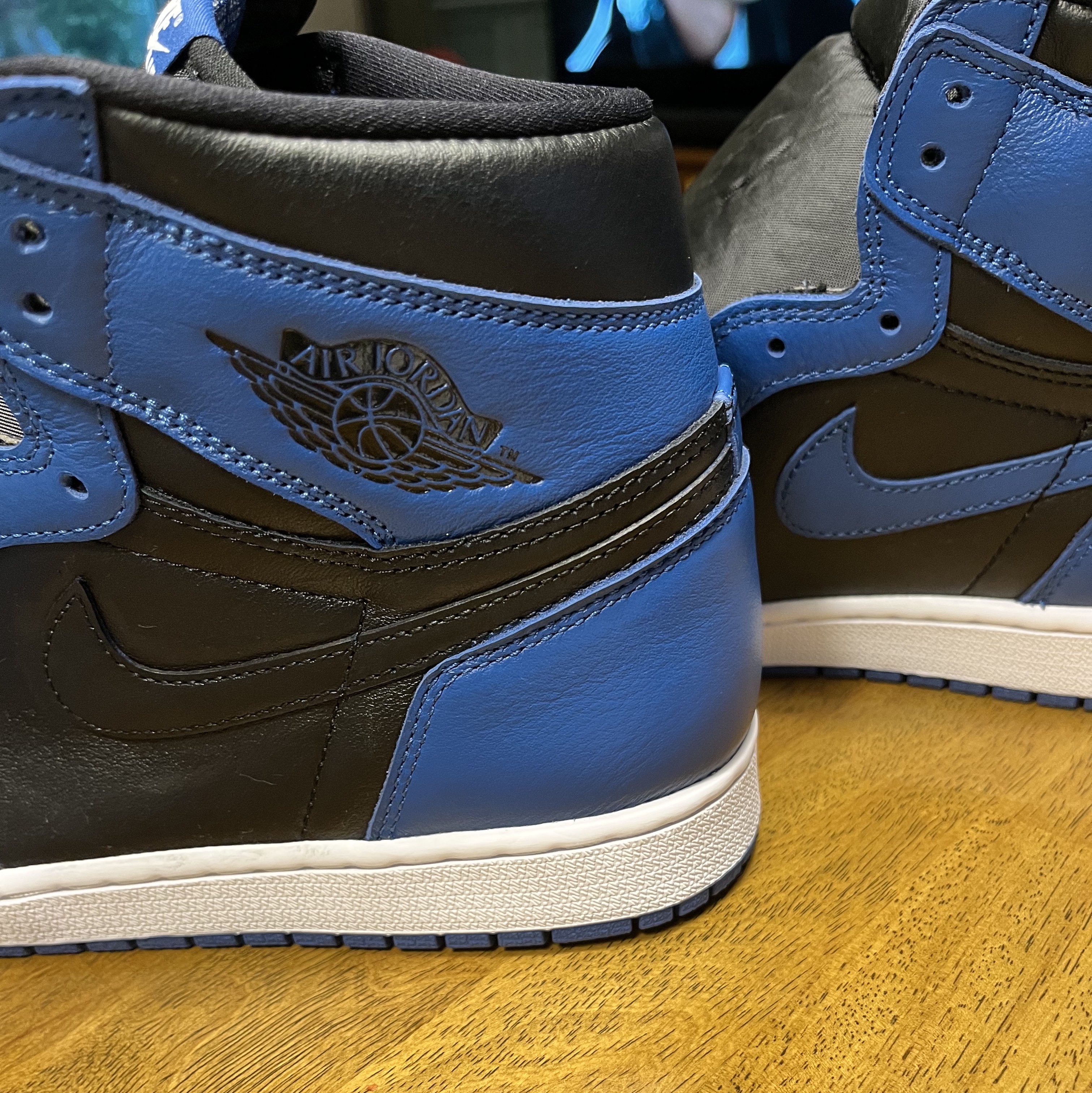 Jordan 1 Retro High OG Dark Marina Blue, Jordan 1 Retro High Game Royal 착용 스타일