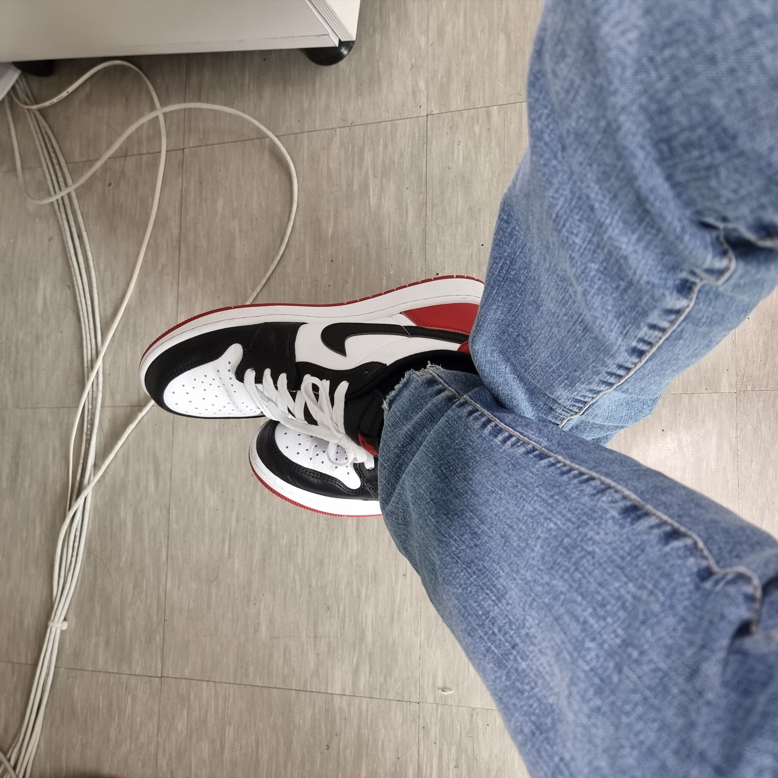 Jordan 1 Retro Low OG Black Toe 착용 스타일