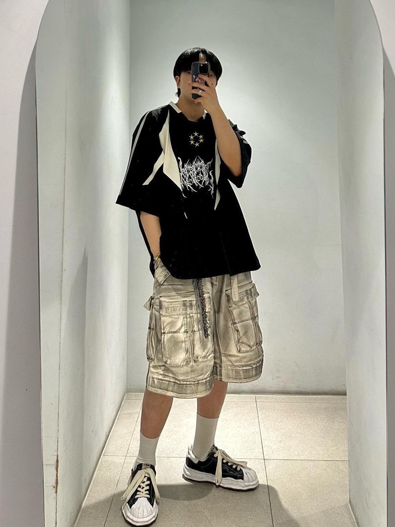 Ourpas 062 Jersey Black, [KREAM 단독] Ourpas 062 Jersey Kream 착용 스타일