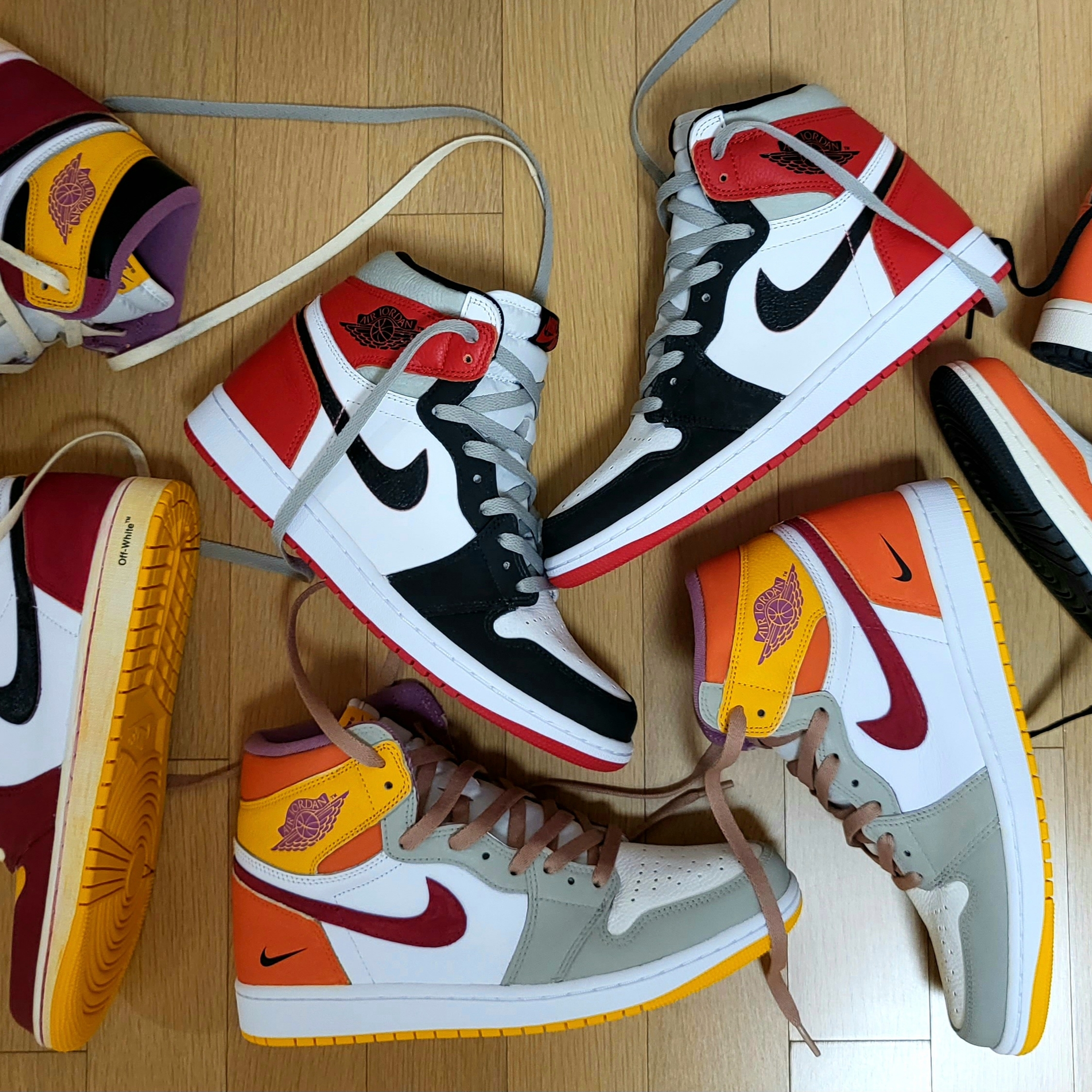 Jordan 1 Retro High OG Heritage, Jordan 1 Retro High OG University Gold Light Bordeaux 착용 스타일