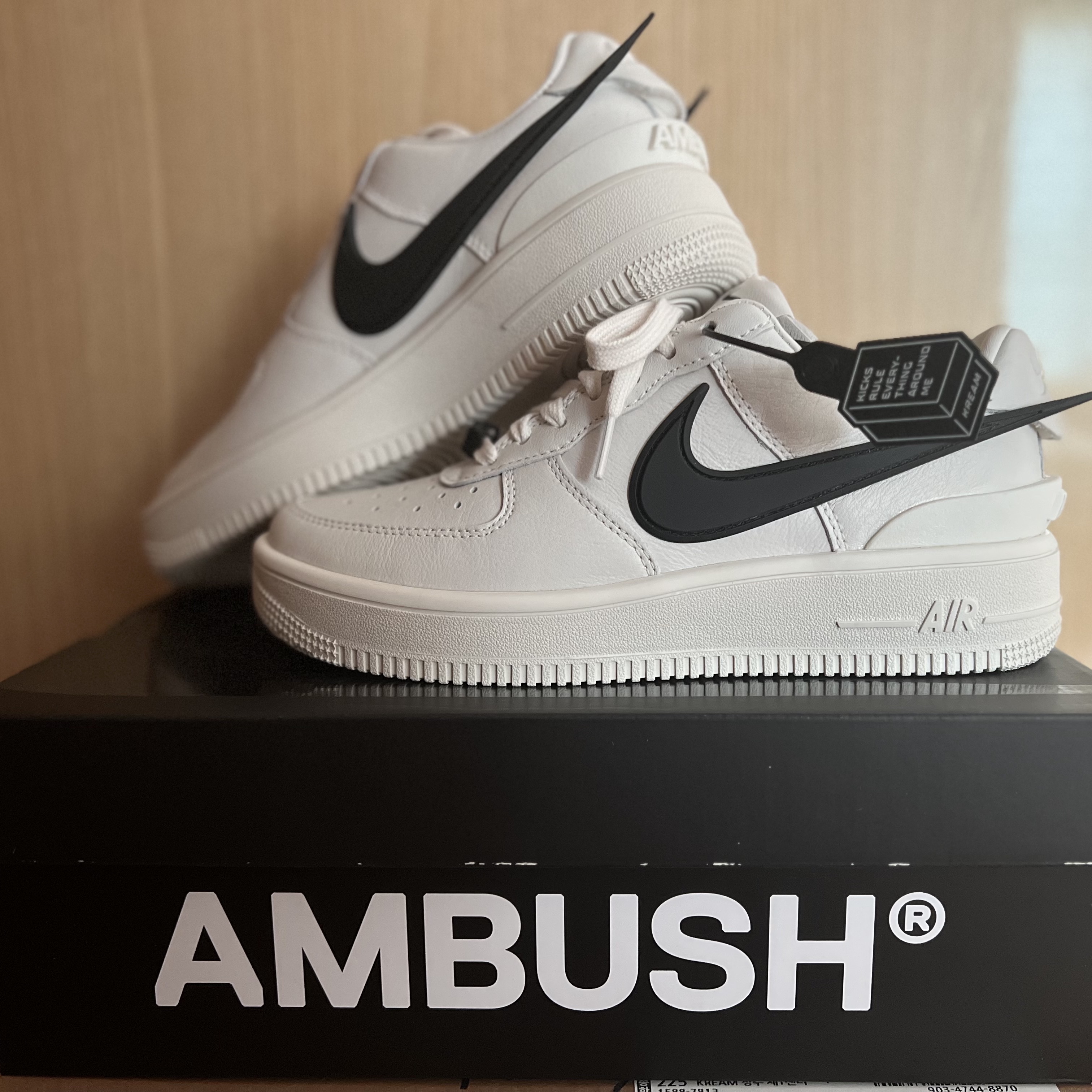 Nike x Ambush Air Force 1 Low SP Phantom 착용 스타일