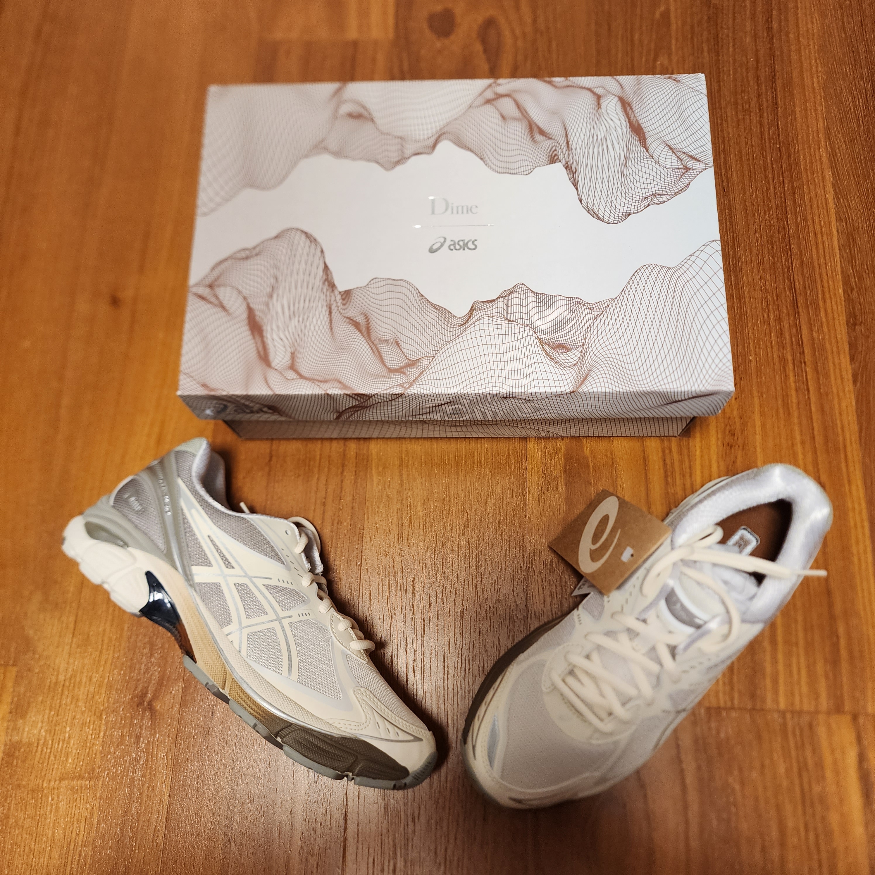 Asics x Dime GT-2160 Arctic Wolf London Fog 착용 스타일 - 3