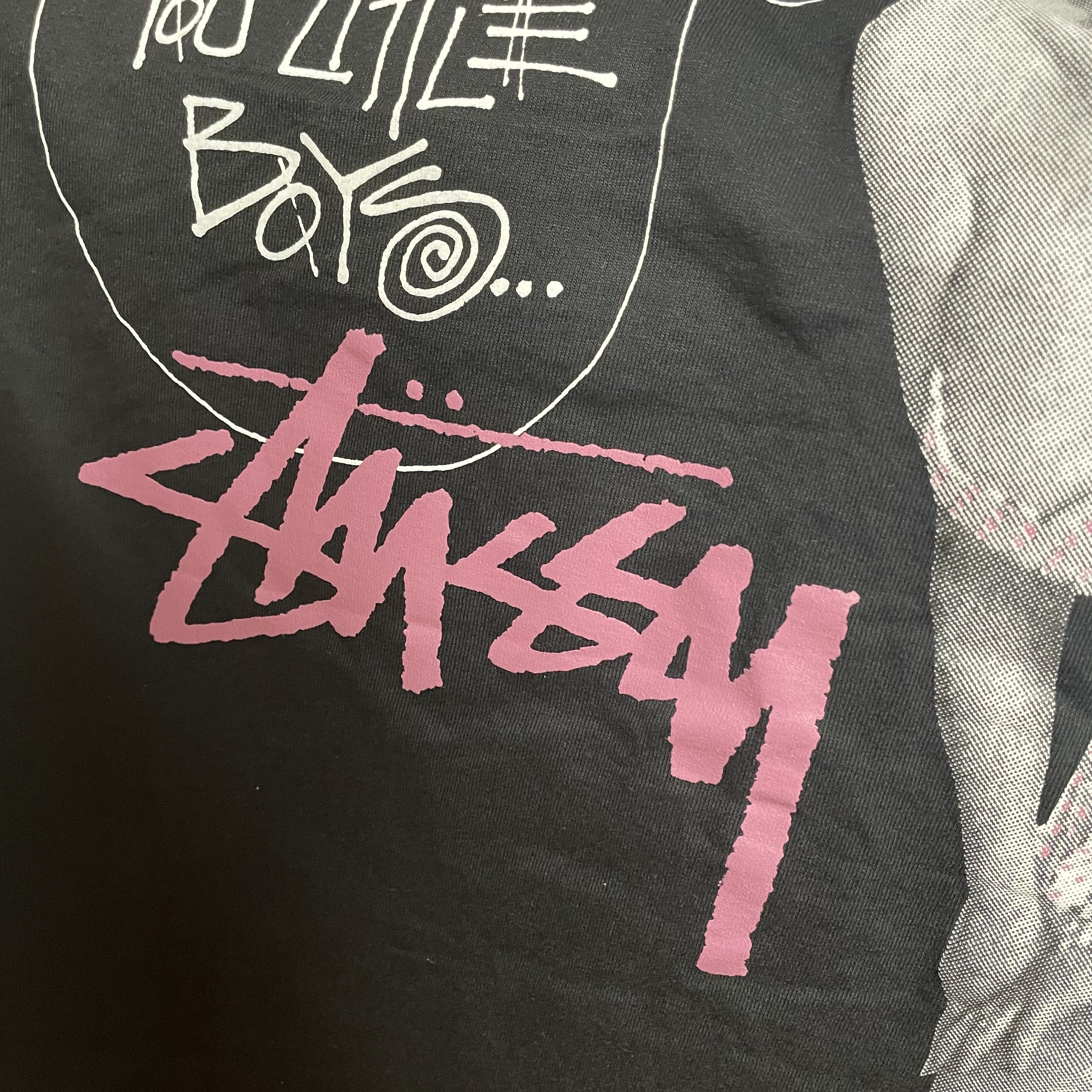 Stussy Skate Tough T-Shirt Black 착용 스타일 - 1