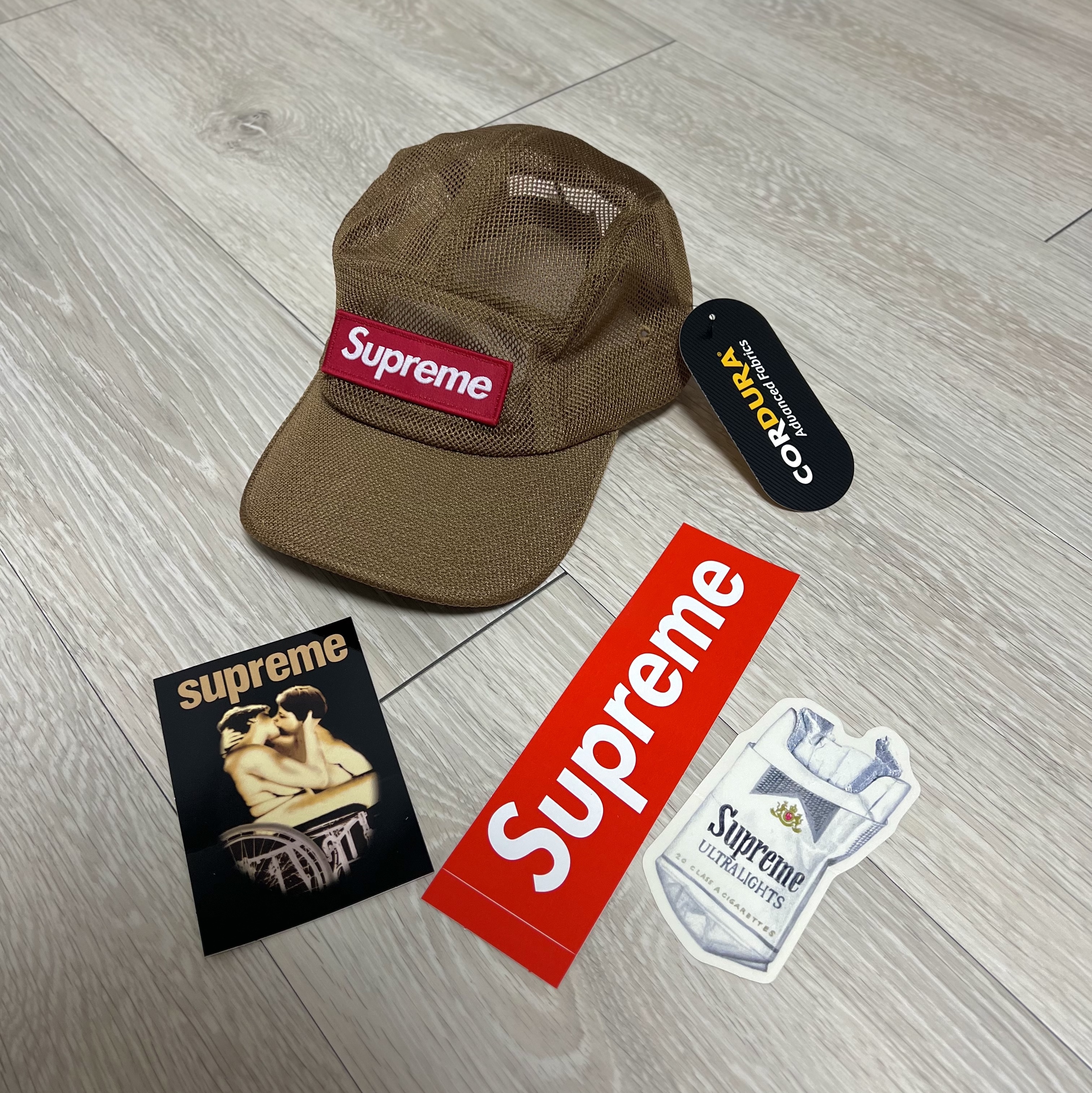 Supreme Mesh Cordura Camp Cap Sand - 23SS 착용 스타일
