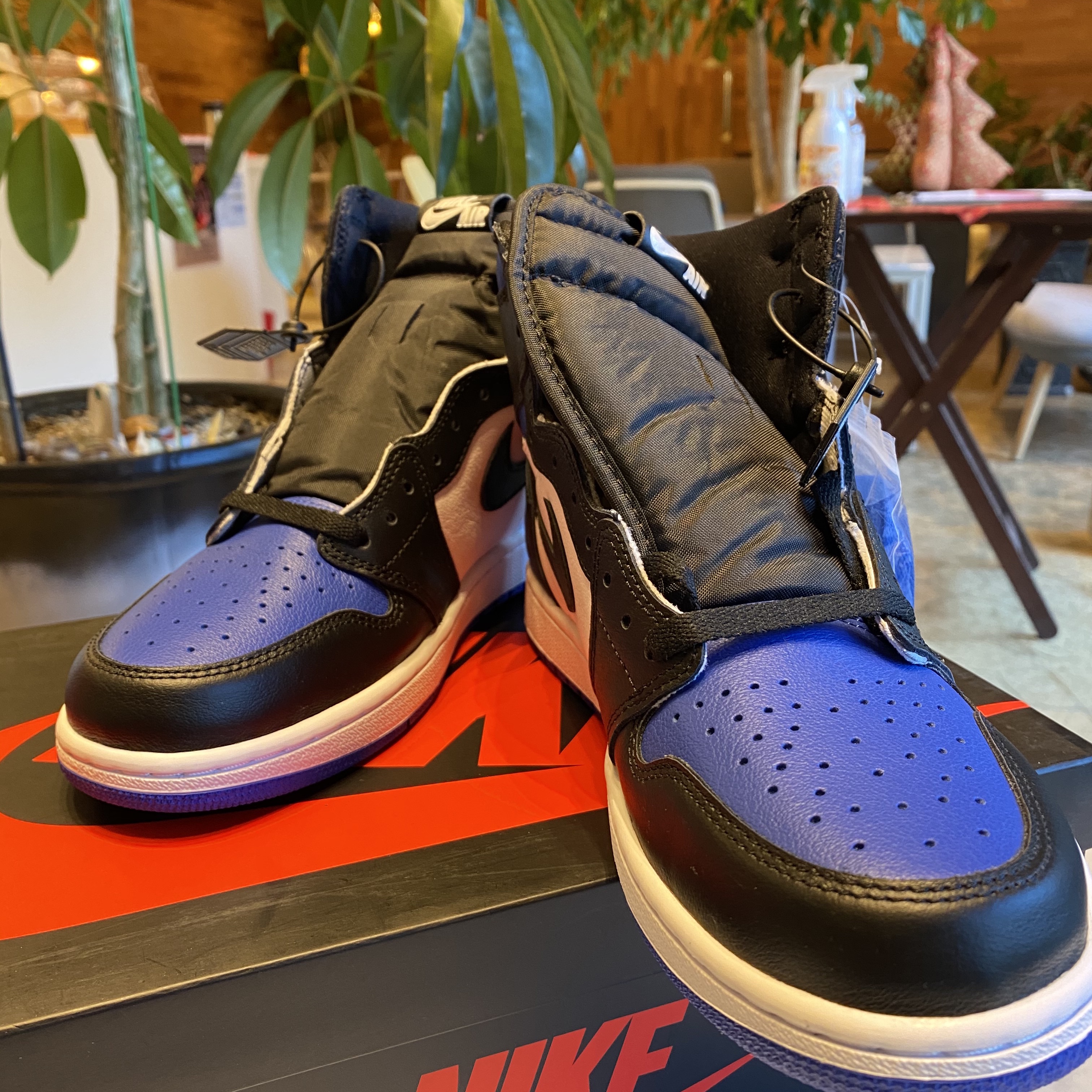 Jordan 1 Retro High OG Royal Toe 착용 스타일 - 2