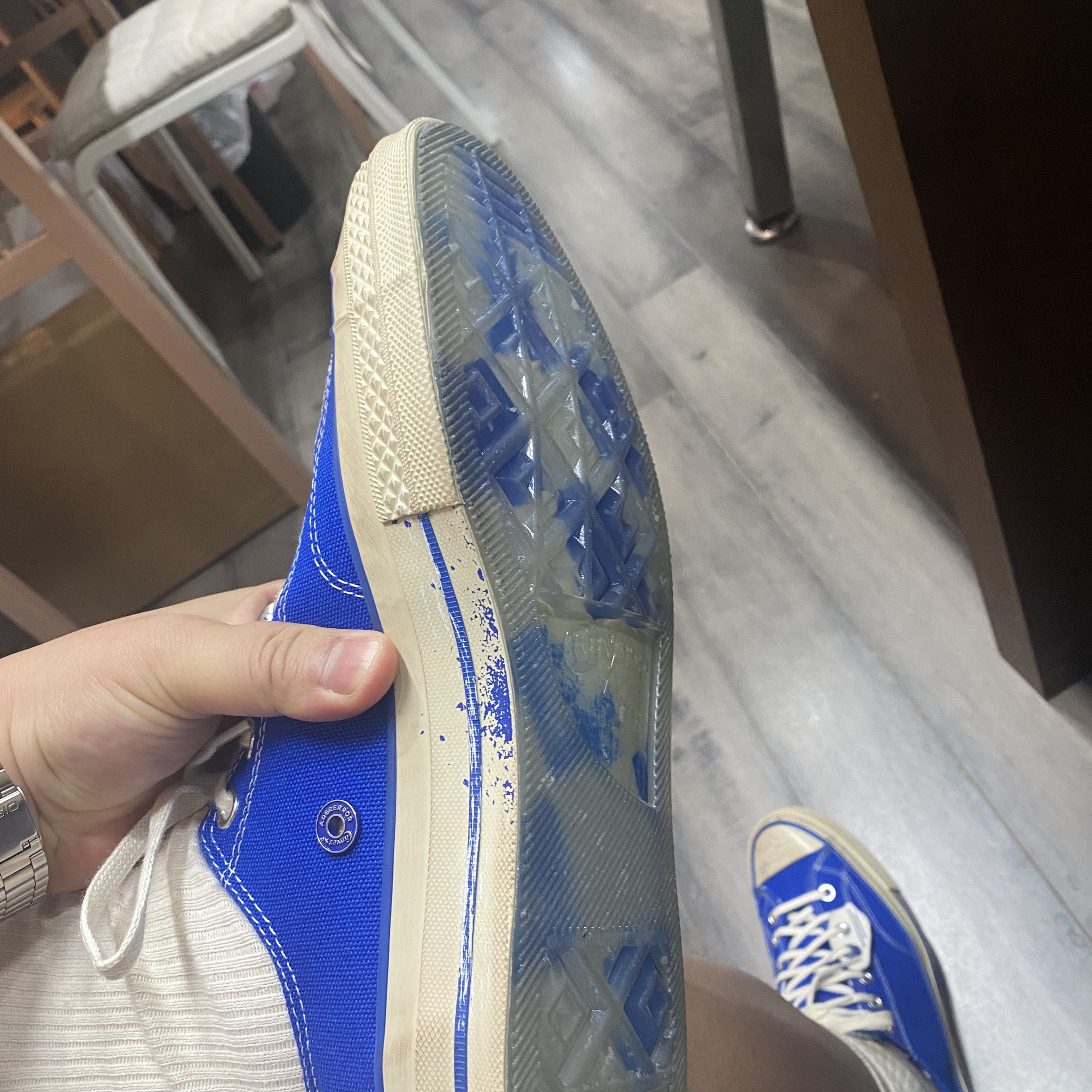 Converse x Ader Error Chuck 70 Ox Imperial Blue 착용 스타일 - 2