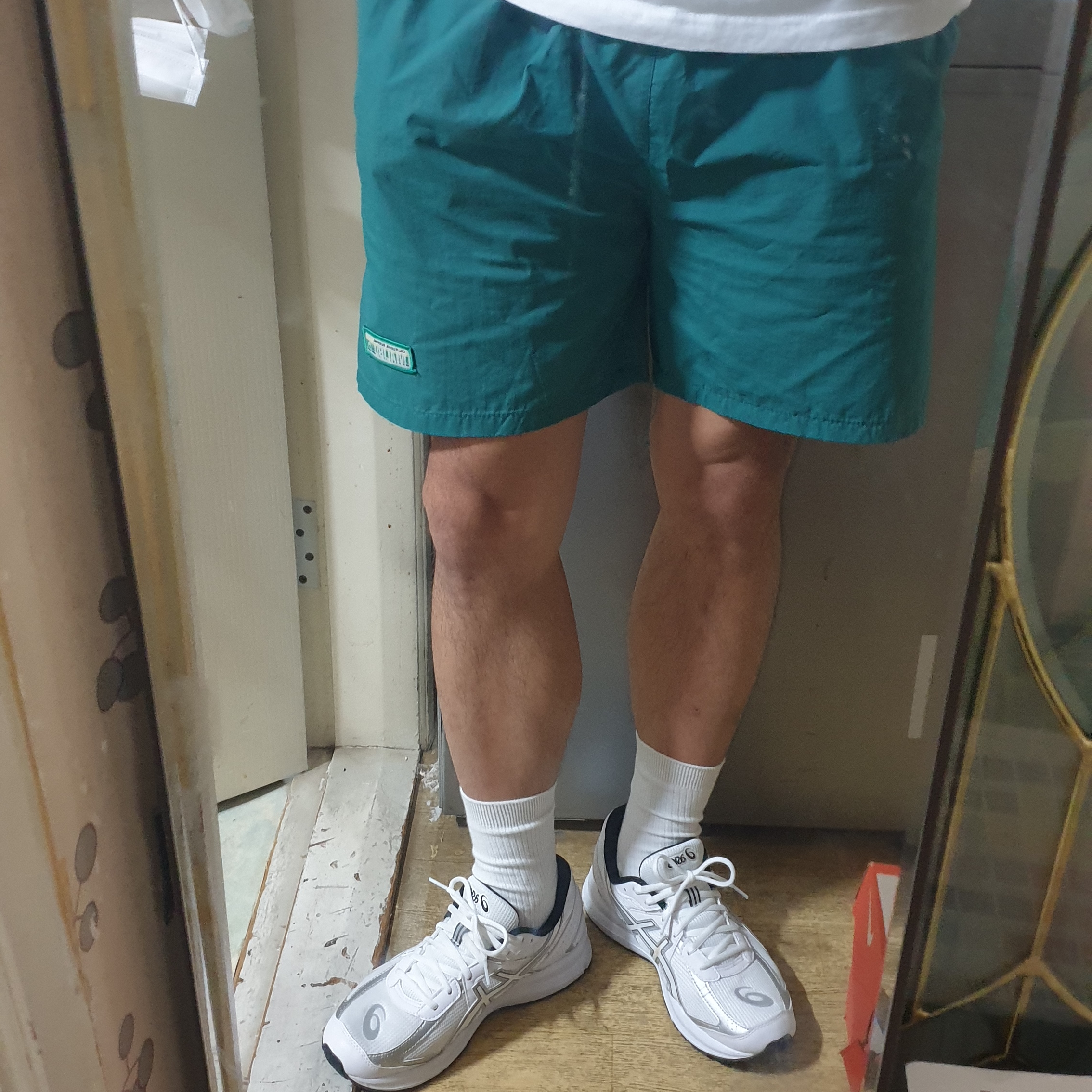 Asics Jog 100 S White - 2E Wide 착용 스타일 - 2