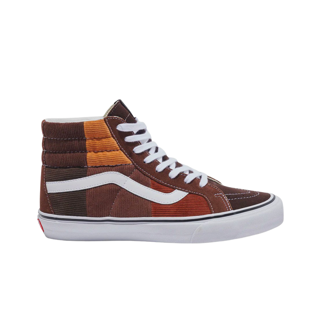 반스 볼트 x 노아 코듀로이 패치워크 스케이트 하이 LX 브라운(Vans Vault x Noah Corduroy Patchwork Sk8-Hi LX Brown) - 1