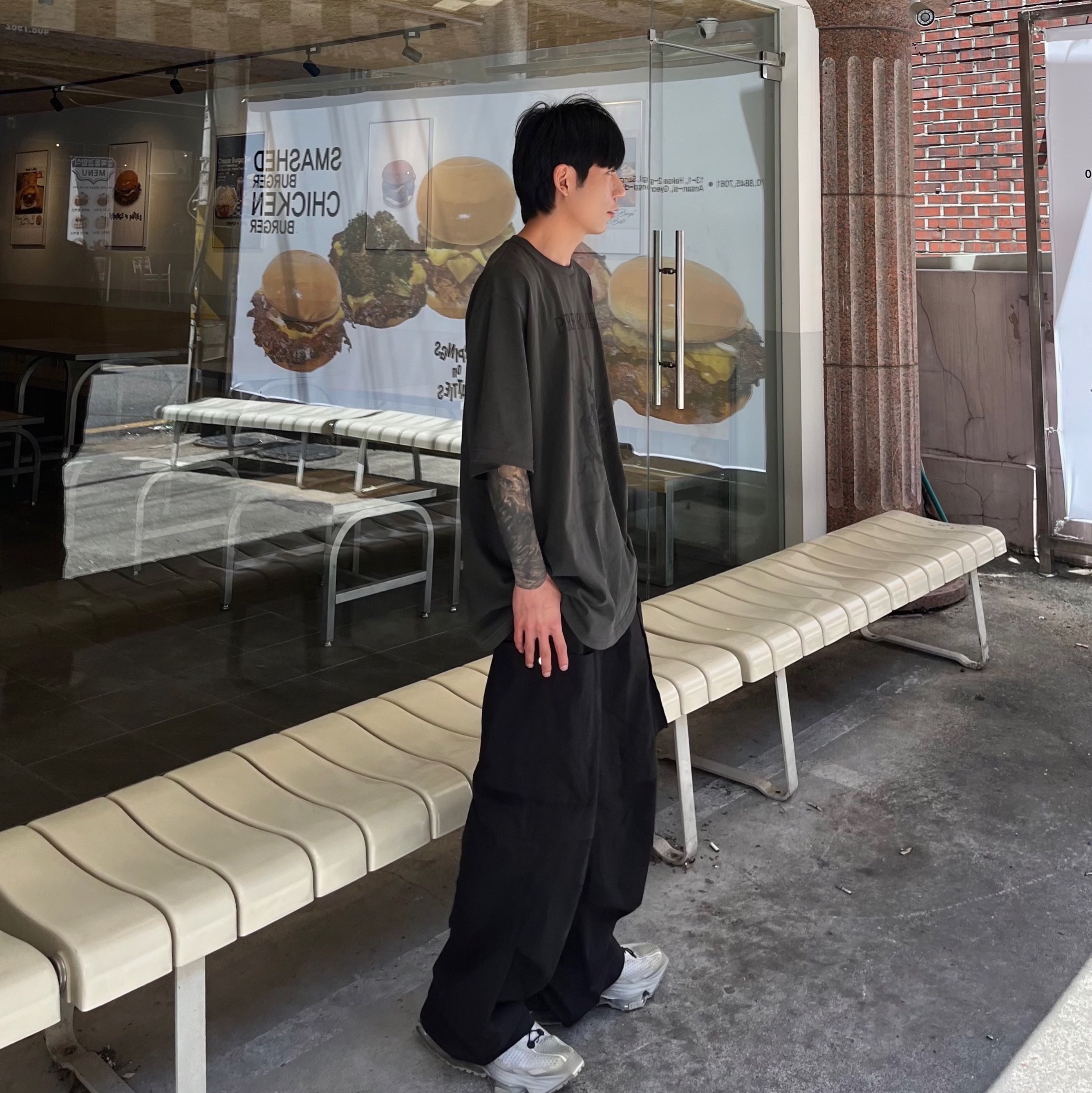 Undermycar Higher Anthology Graphic T-Shirt Black - 23SS, Nike x Matthew M Williams Zoom 004 Stone 착용 스타일
