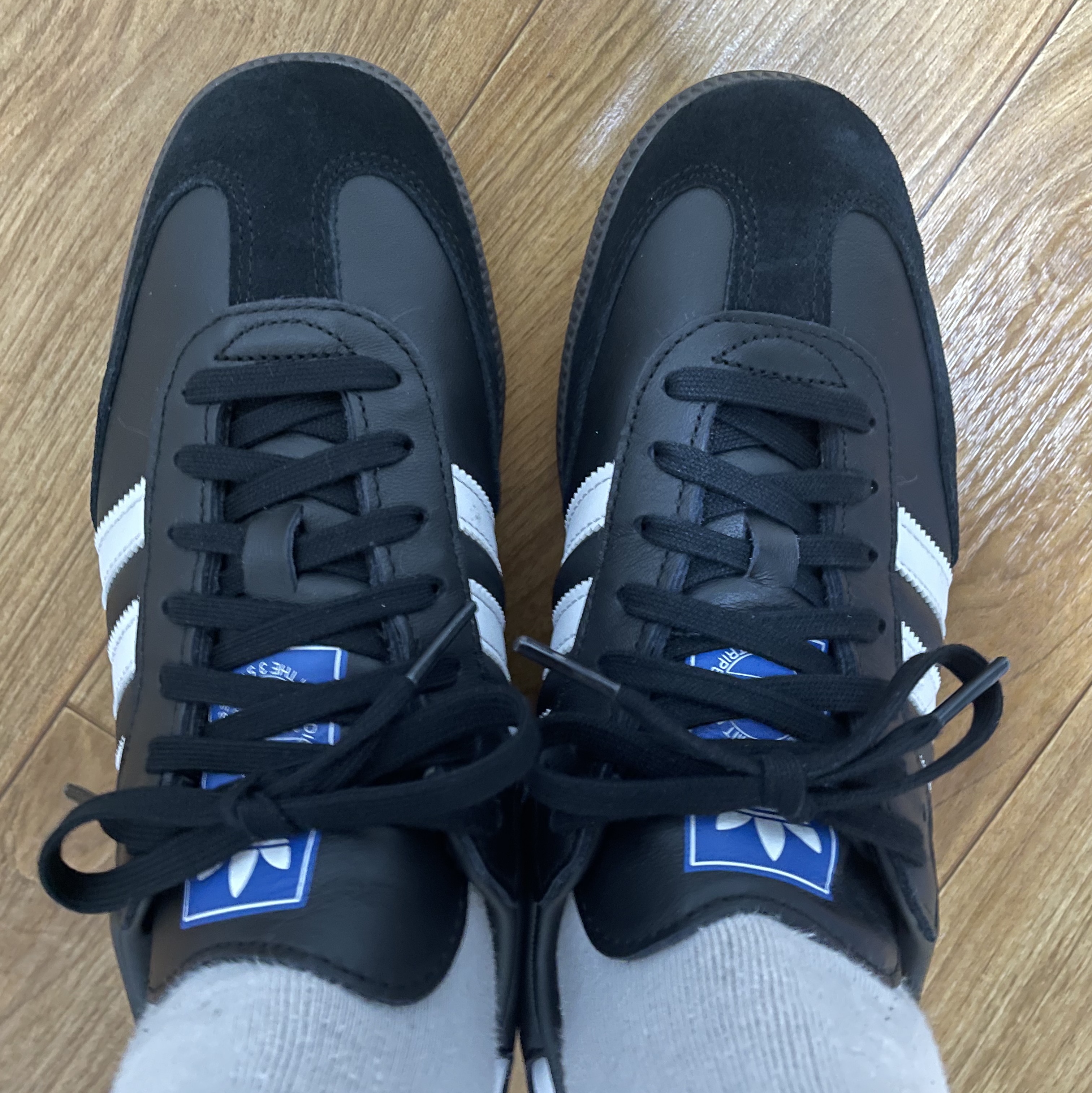 Adidas Samba OG Black White Gum 착용 스타일 - 4
