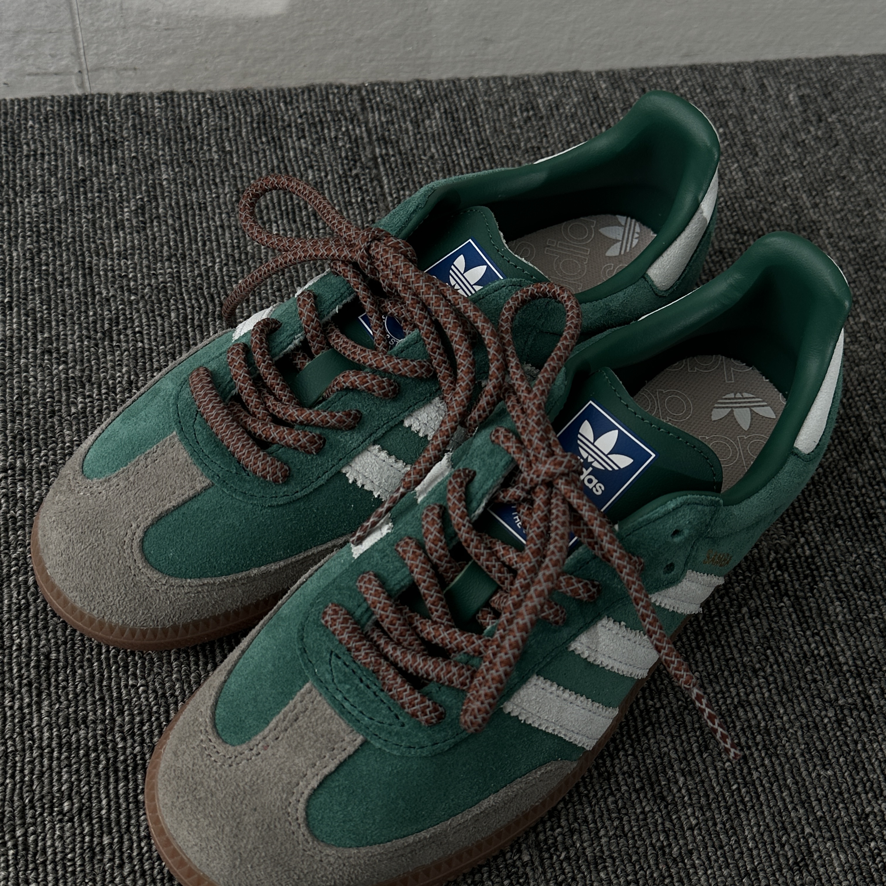 Adidas Samba OG Collegiate Green Gum 착용 스타일