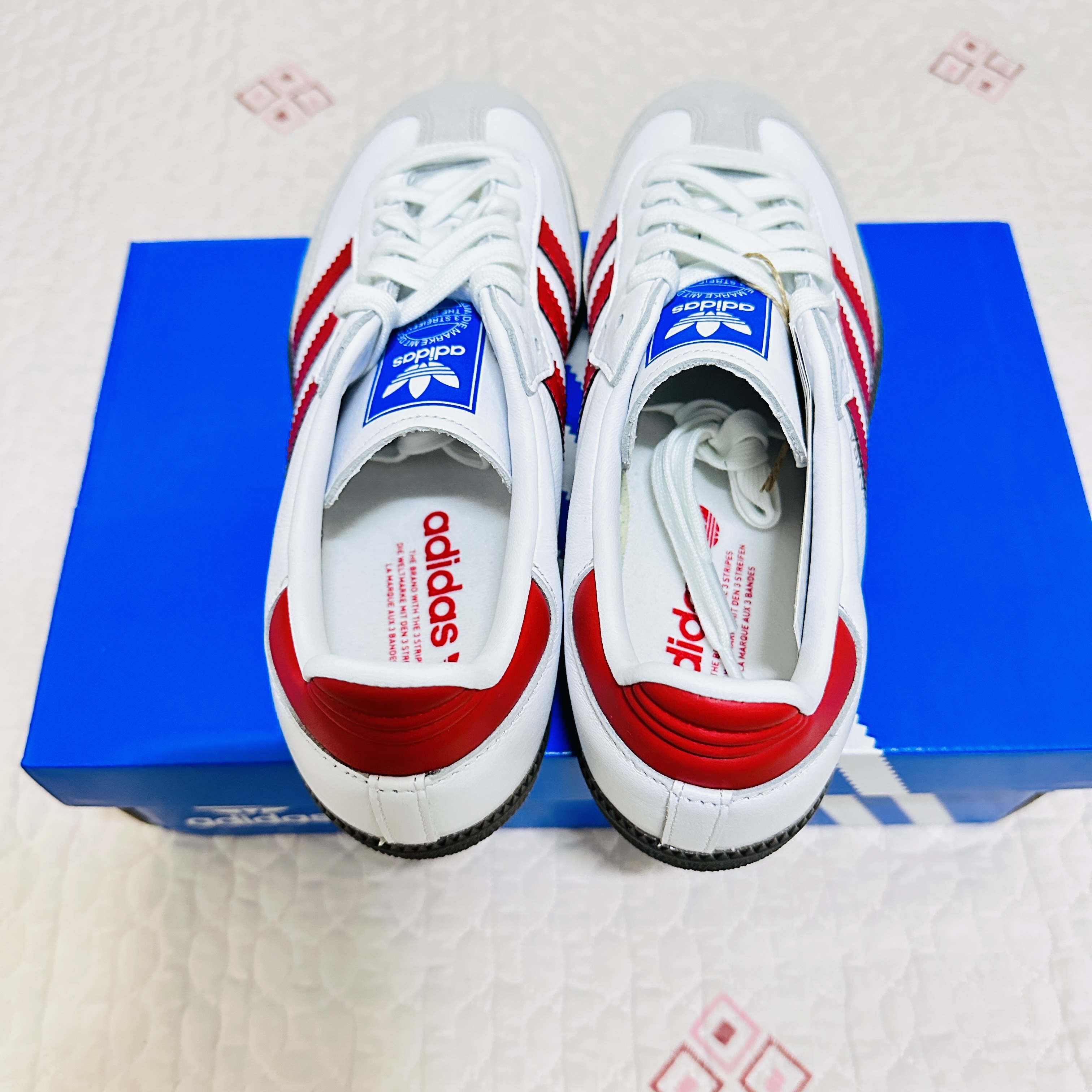 Adidas Samba OG White Better Scarlet 착용 스타일 - 3