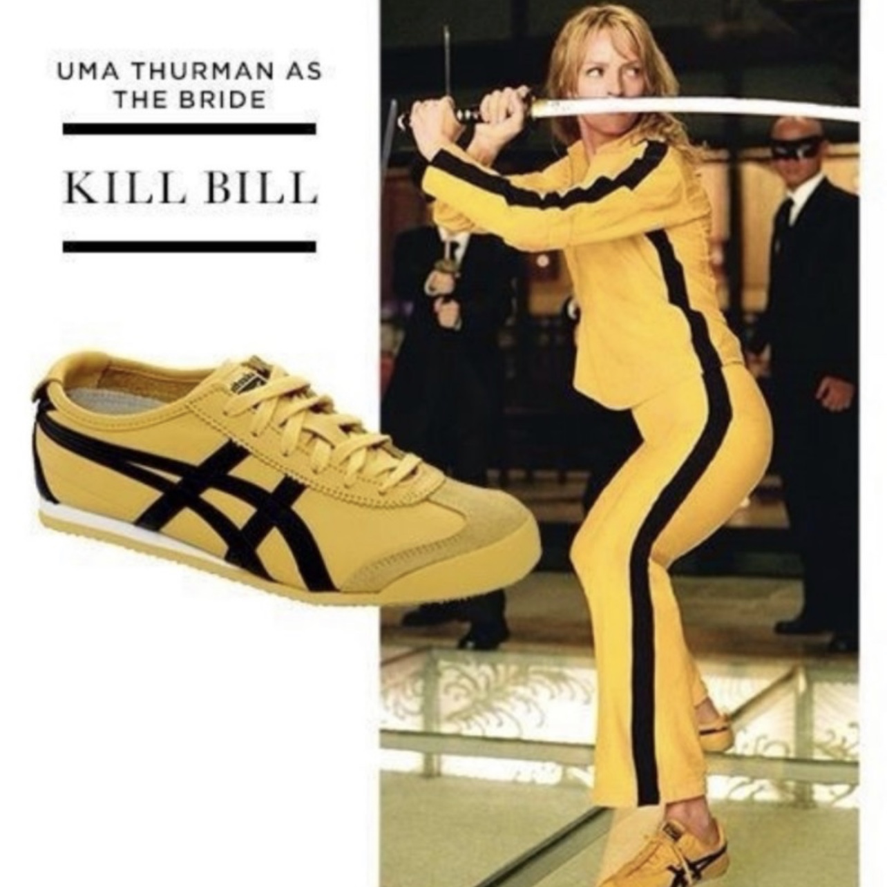 Onitsuka Tiger Mexico 66 Yellow Black 착용 스타일