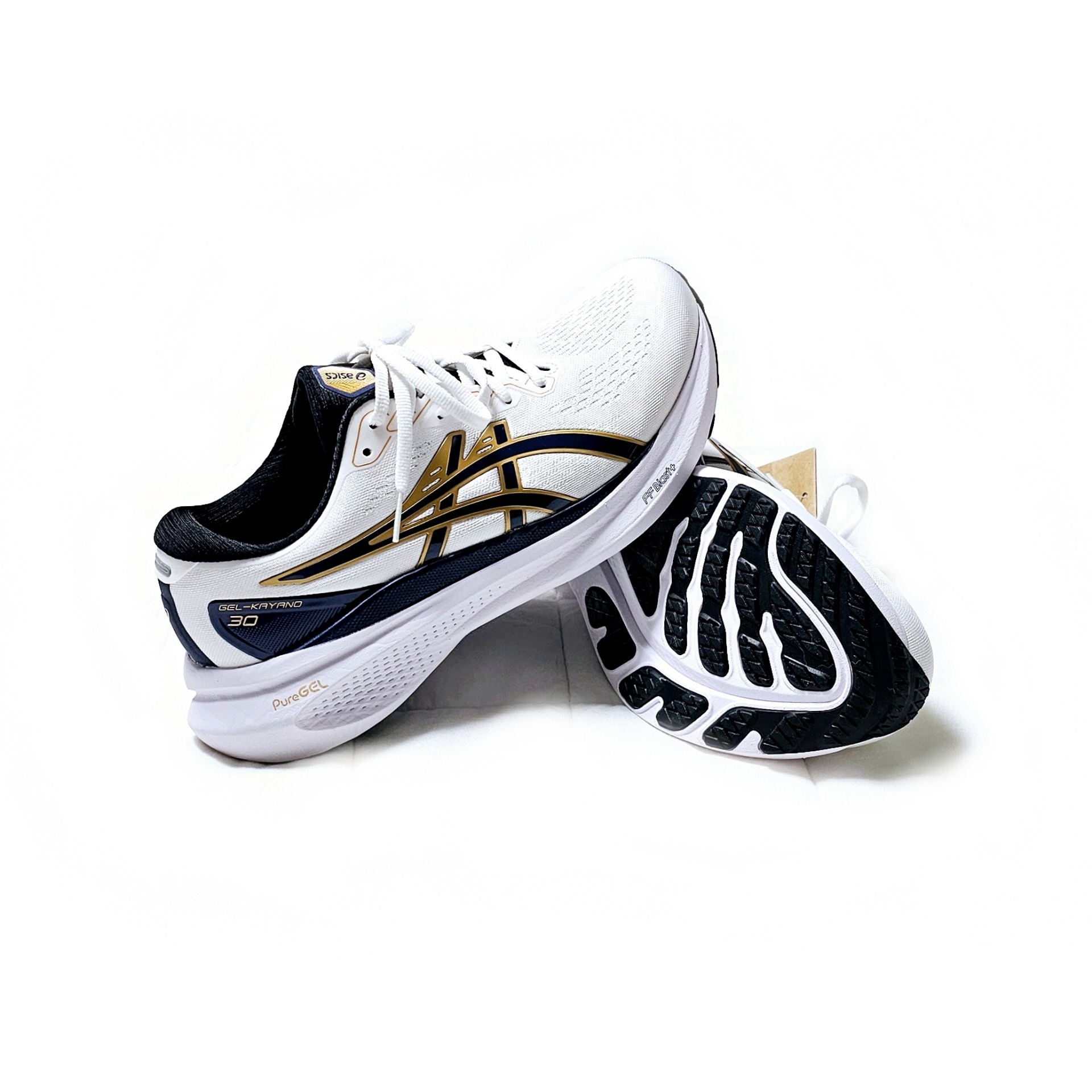 Asics Gel-Kayano 30 Anniversary White Deep Ocean 착용 스타일 - 4