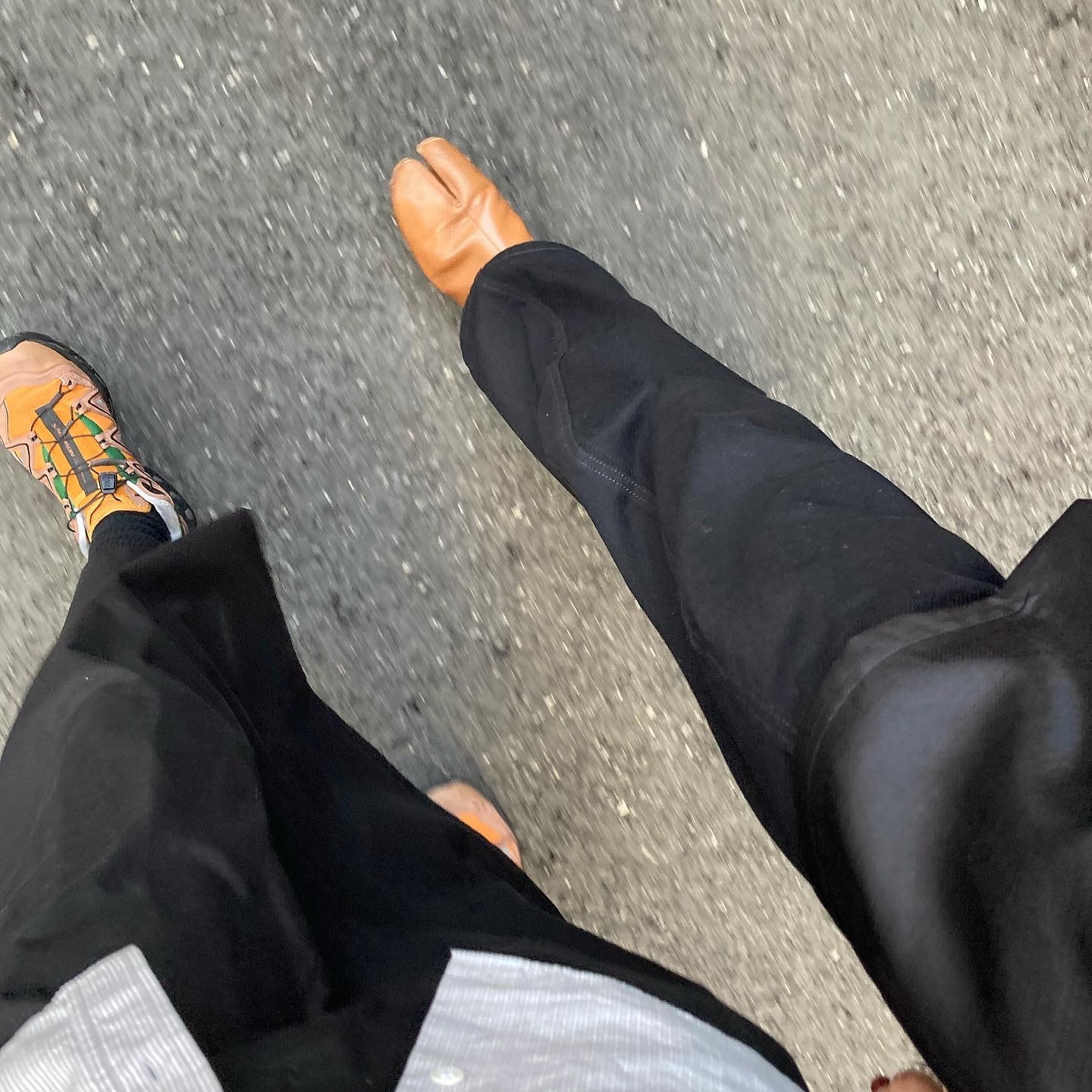 Needles S/S Cowboy One-Up Poly Slub Sateen Shirt Black, Lemaire Large Croissant Bag Soft Nappa Leather Dark Olive 착용 스타일 - 5
