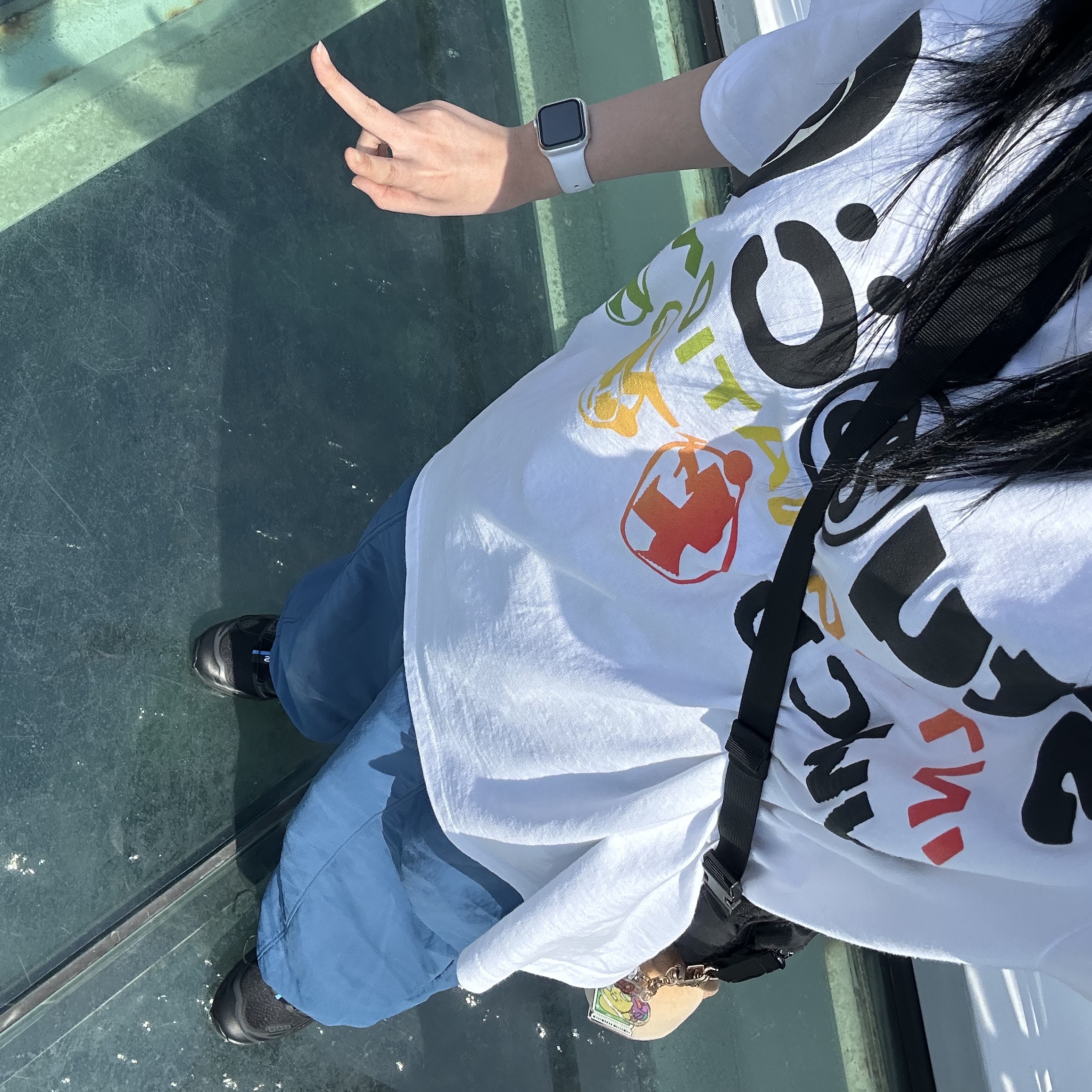 Stussy x Cactus Plant Flea Market International T-Shirt White, Salomon XT-6 ADV Black 착용 스타일