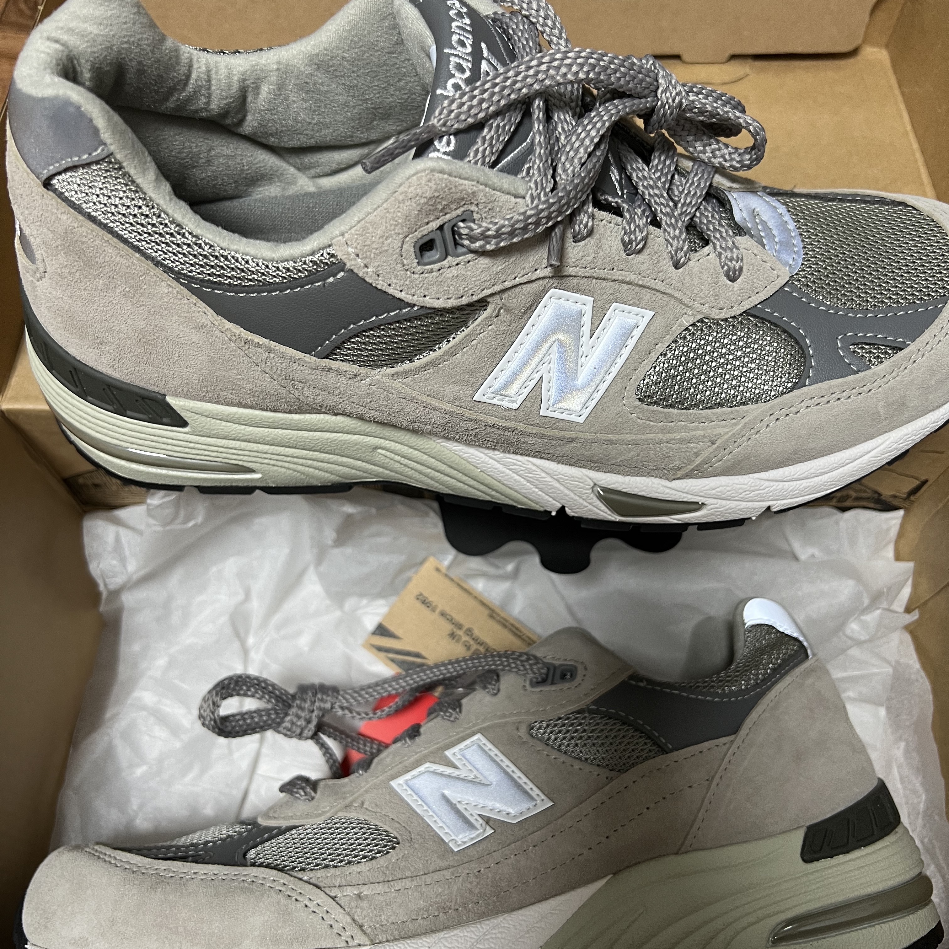 New Balance 991 Made in UK Grey 착용 스타일