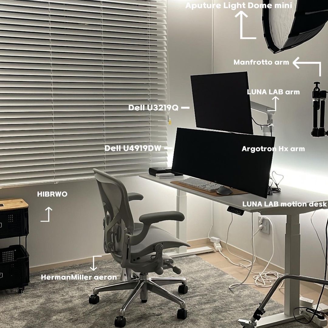 [헤드레스트 증정][20% 쿠폰] Herman Miller New Aeron Chair CD Full Option Carbon 착용 스타일