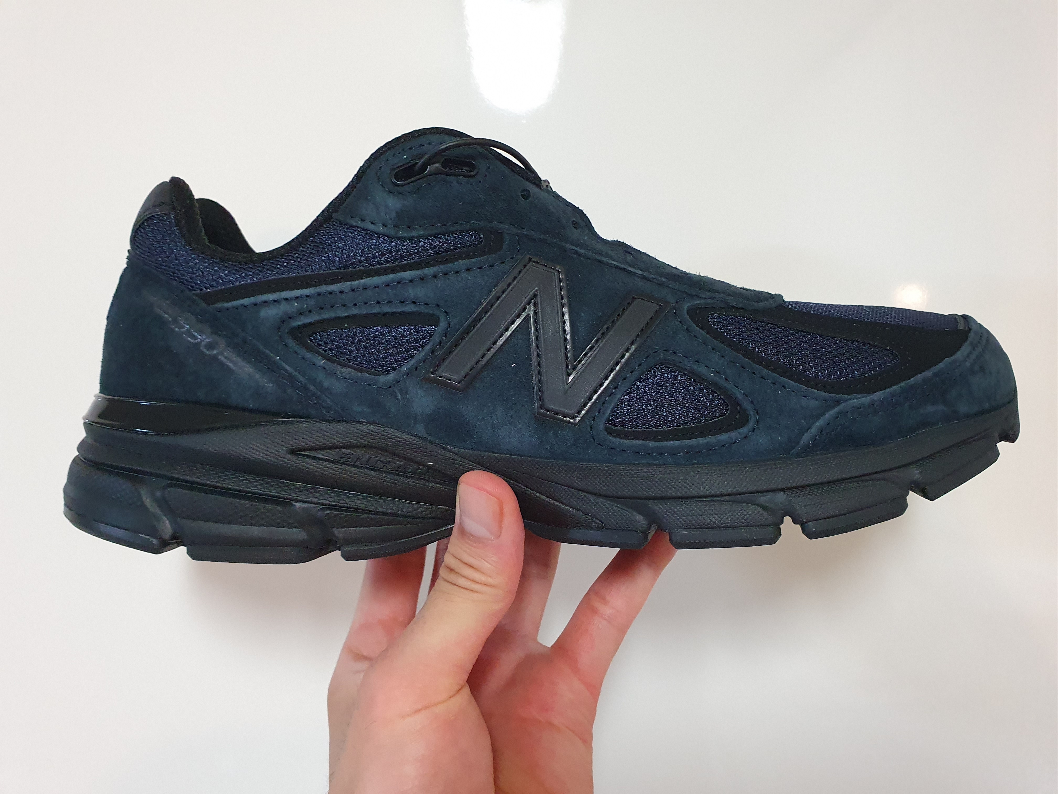 New Balance x JJJJound 990v4 Navy 착용 스타일