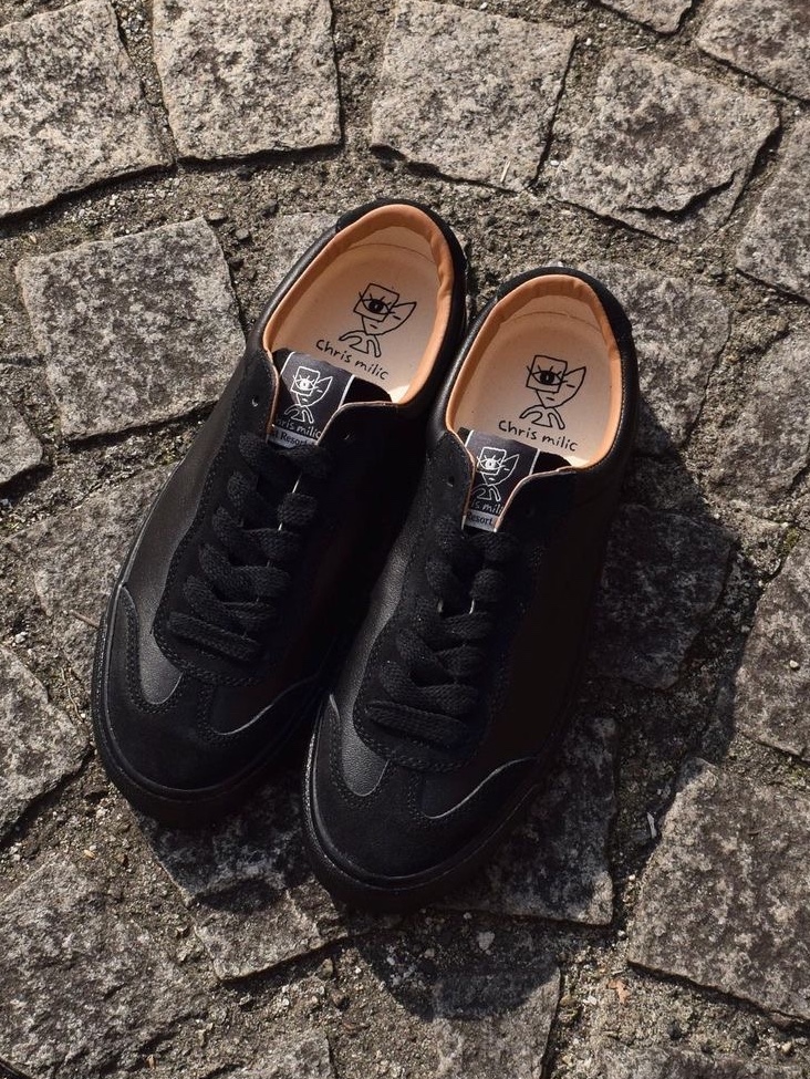 Last Resort AB vm004 Milic Leather Suede Lo Duo Black Black 착용 스타일