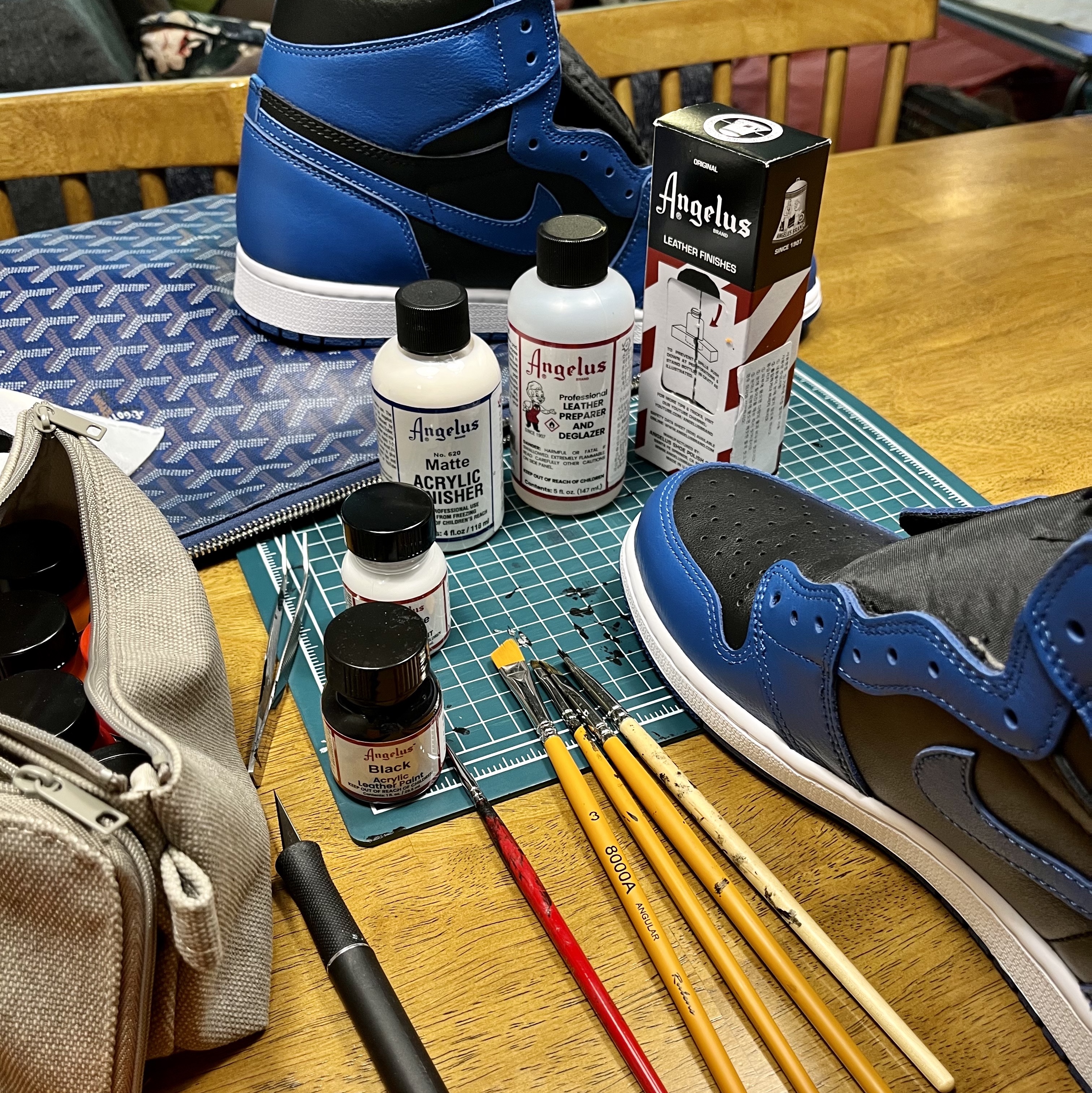 Jordan 1 Retro High OG Dark Marina Blue, Jordan 1 Retro High Game Royal 착용 스타일
