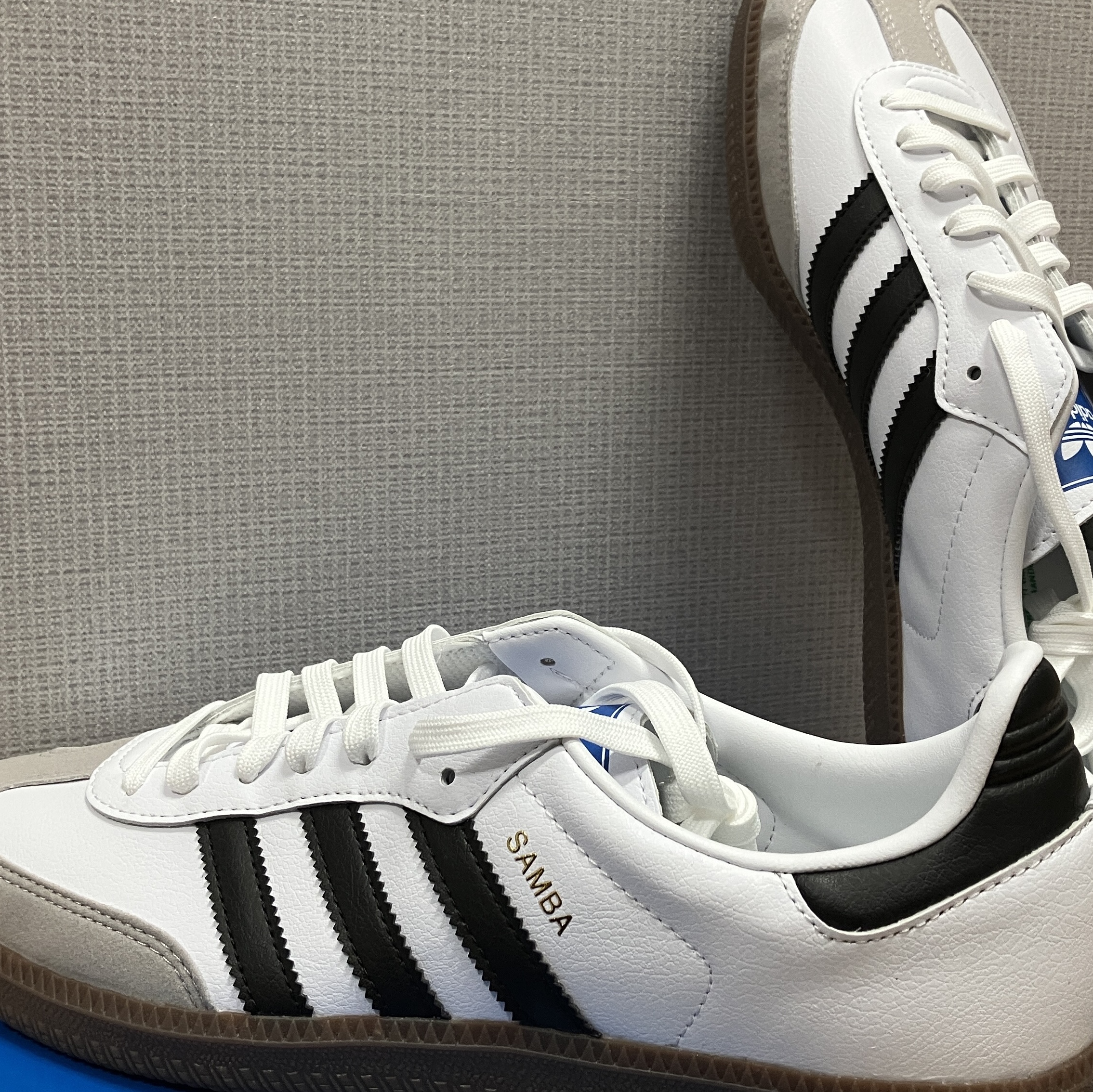 Adidas Samba Vegan White Black 착용 스타일