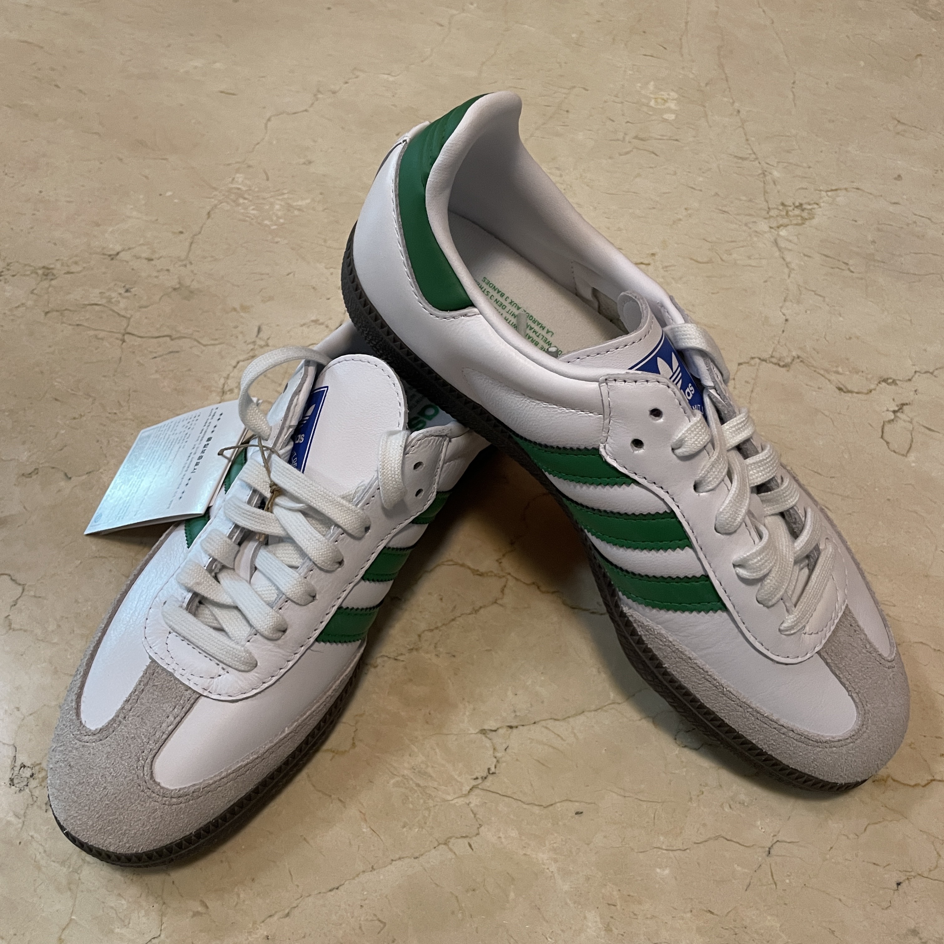 Adidas Samba OG White Green 착용 스타일