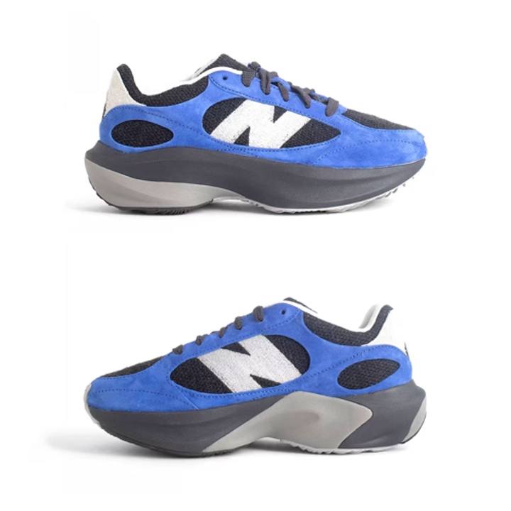 New Balance 574 Heritage Blue White, New Balance 327 Vintage Luxe Blue 착용 스타일 - 2