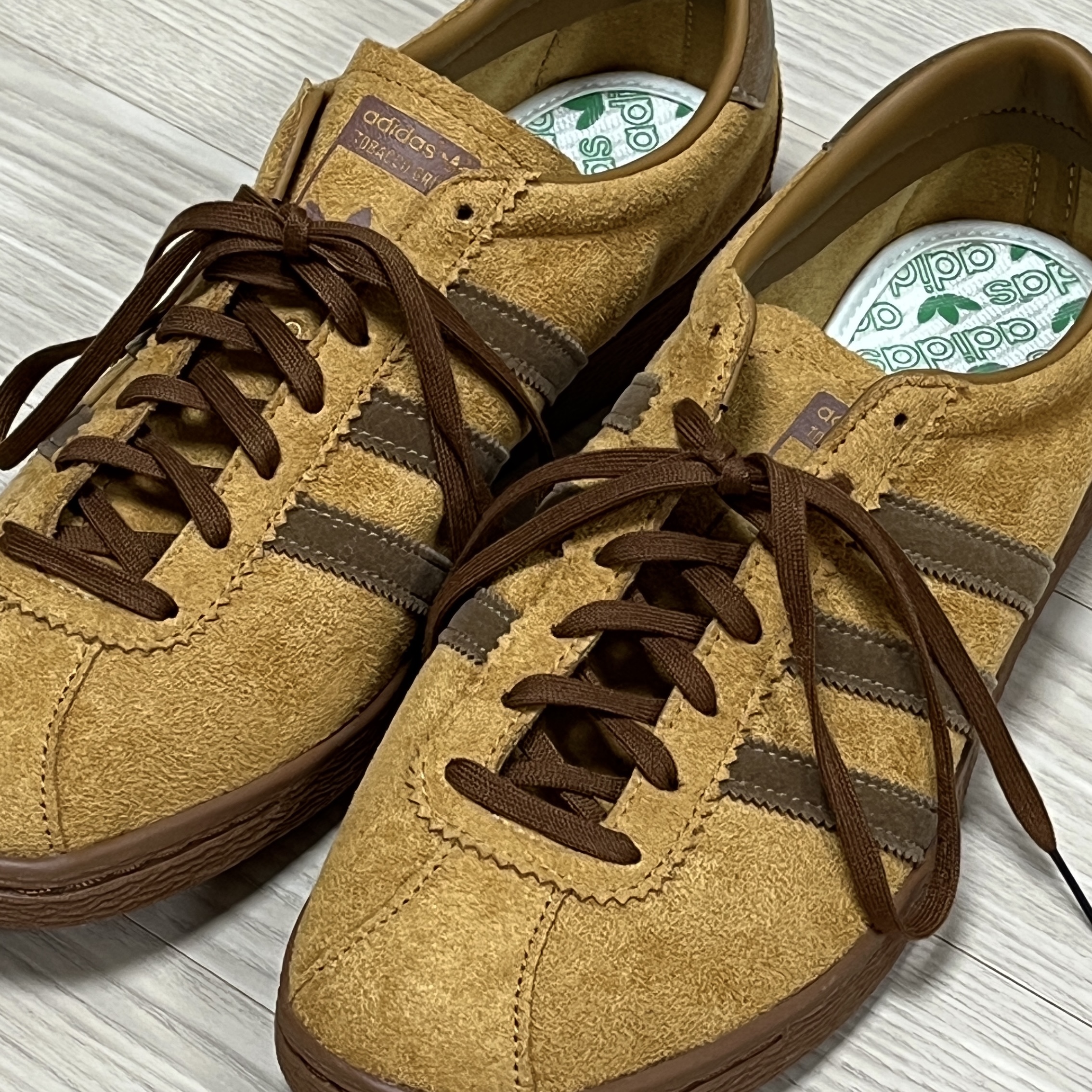 Adidas Tobacco Gruen Mesa Brown Desert 착용 스타일