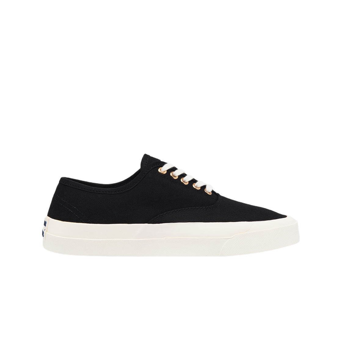 CU04706WW9000-BK Maison Kitsune Canvas Laced Sneaker Black