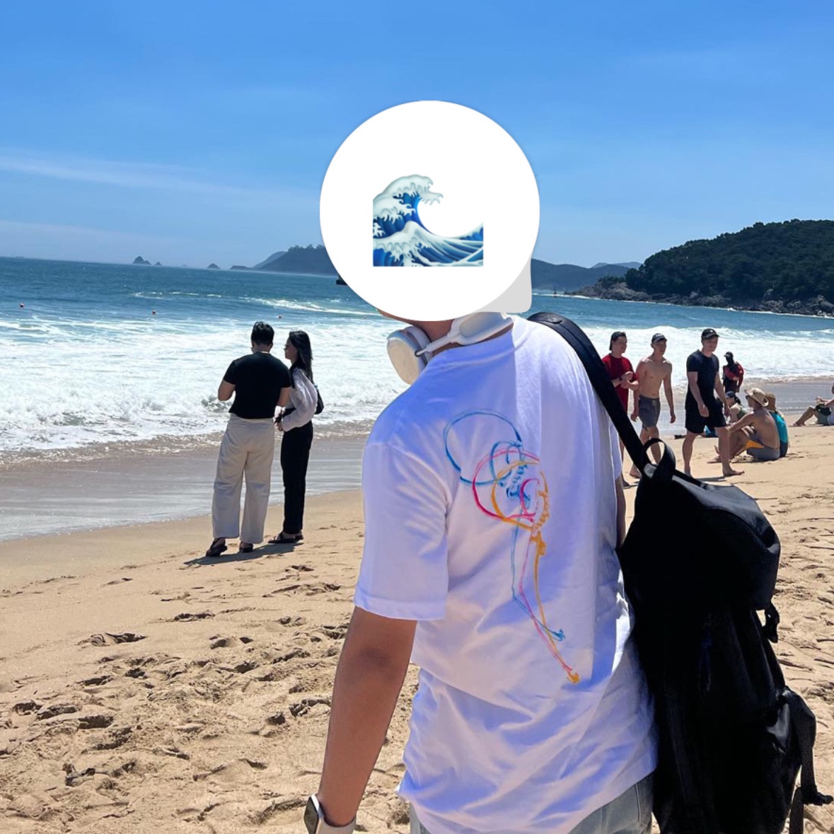 Ader Error x Zara Backpack Black, Apple AirPods Max Lightning Silver (Korean Ver.) 착용 스타일