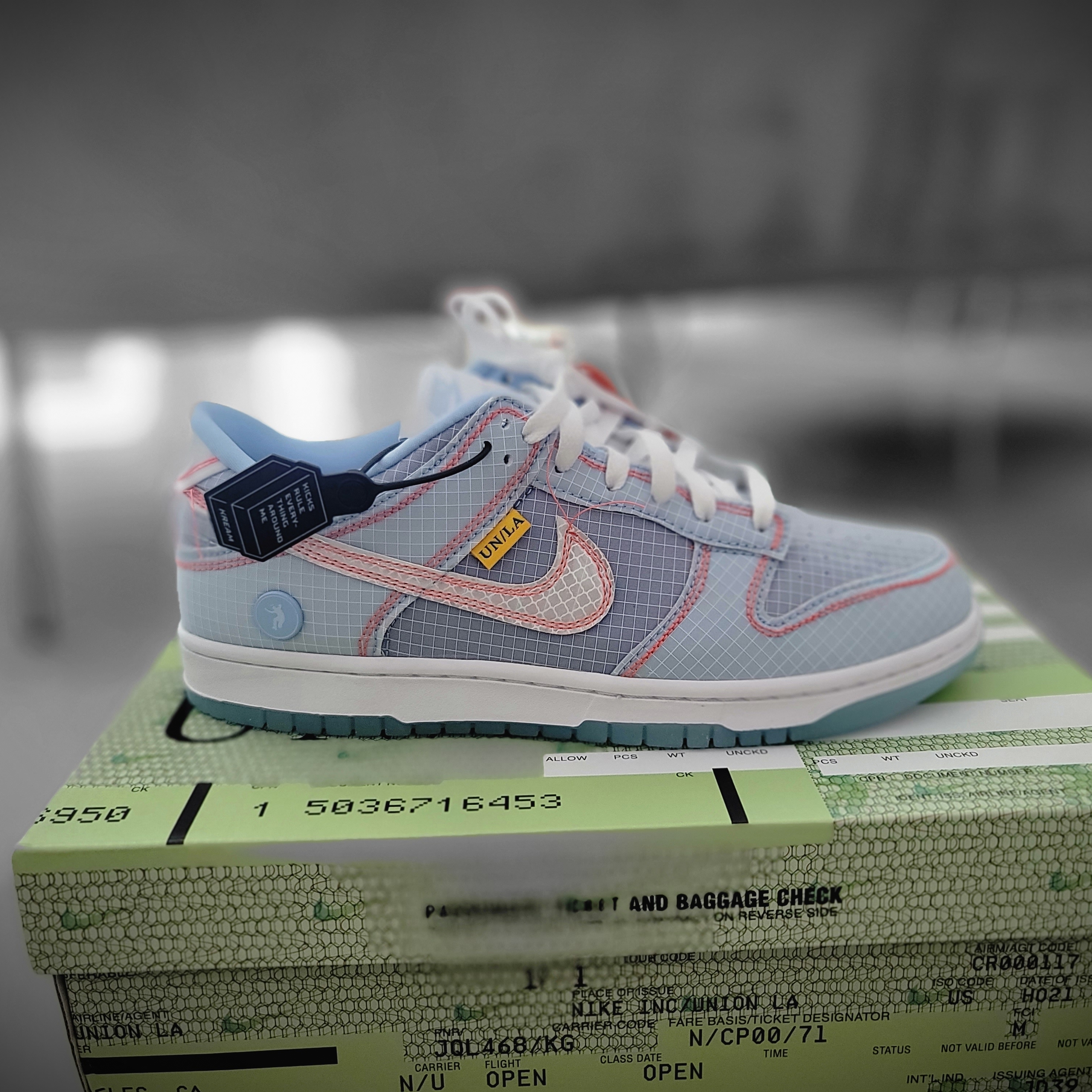 Nike x Union Dunk Low Passport Pack Argon 착용 스타일