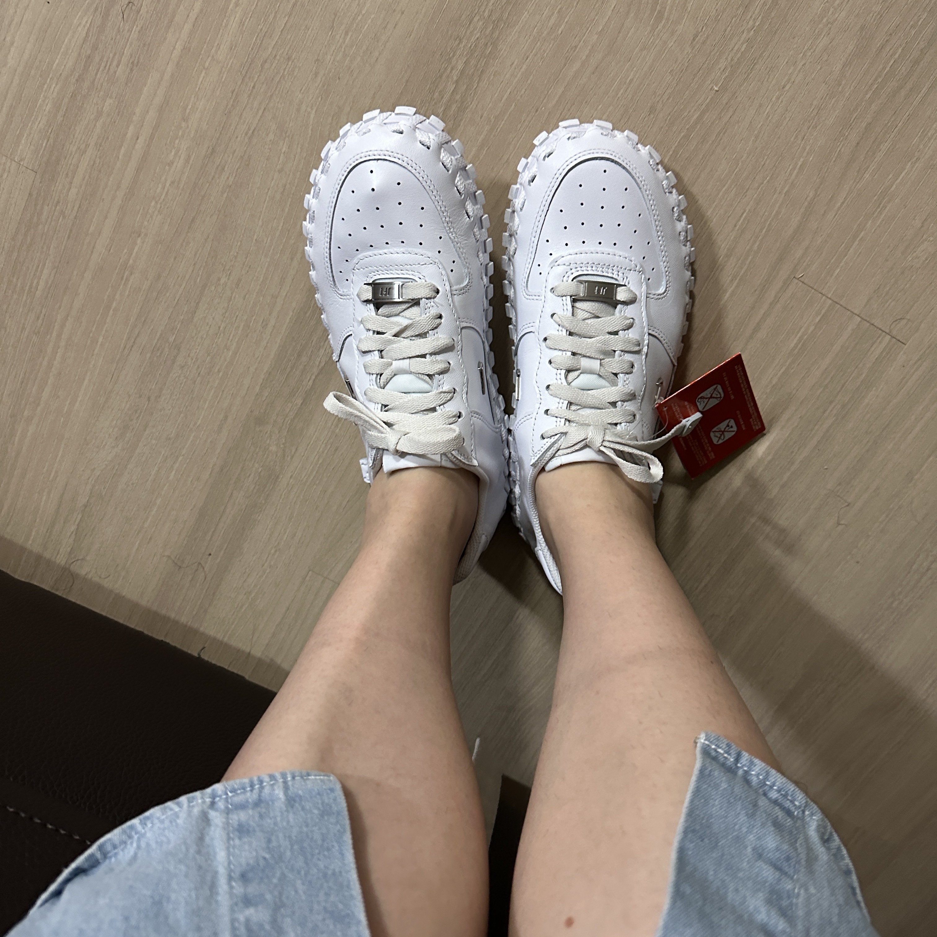 Nike x Jacquemus J Force 1 Low LX SP White 착용 스타일