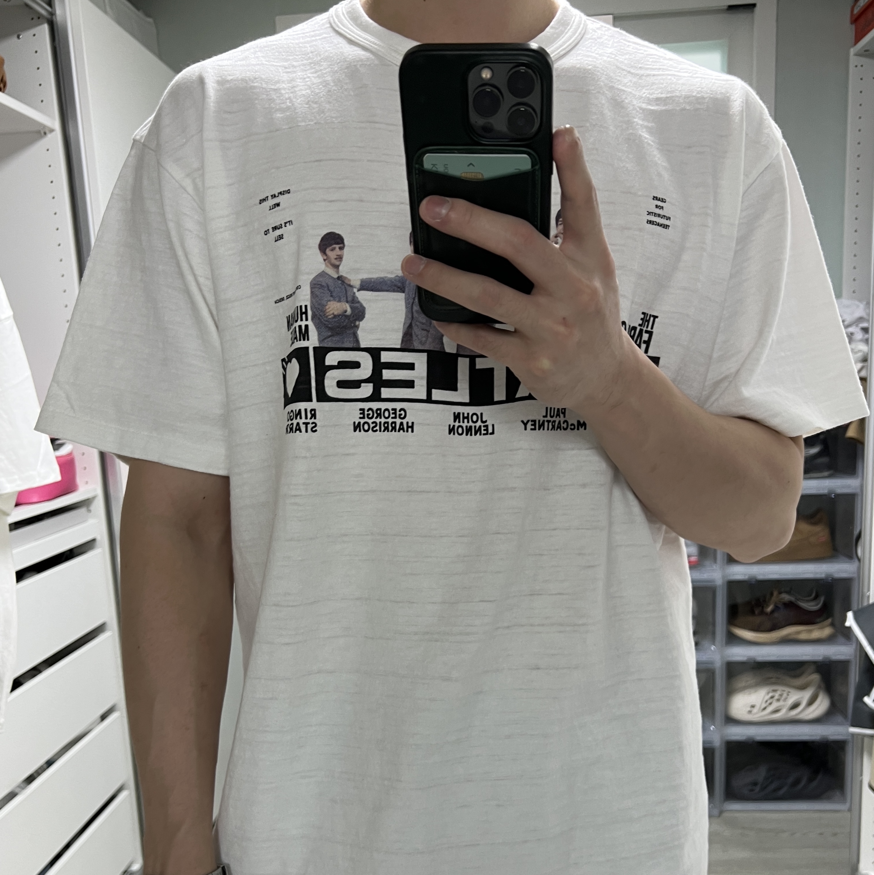 Human Made Beatles T-Shirt White 착용 스타일
