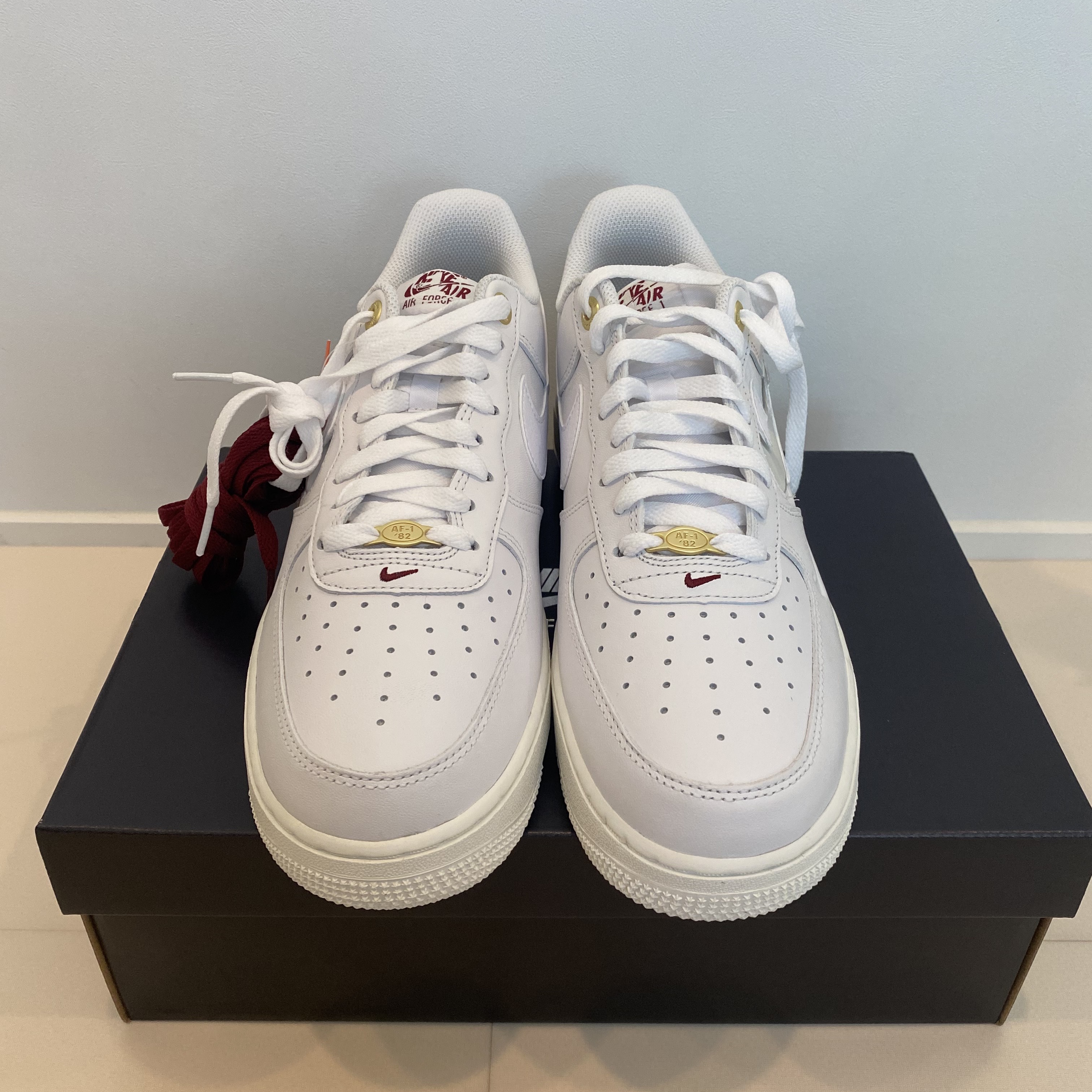 Nike Air Force 1 '07 PRM 40th Anniversary Join Forces White 착용 스타일 - 1