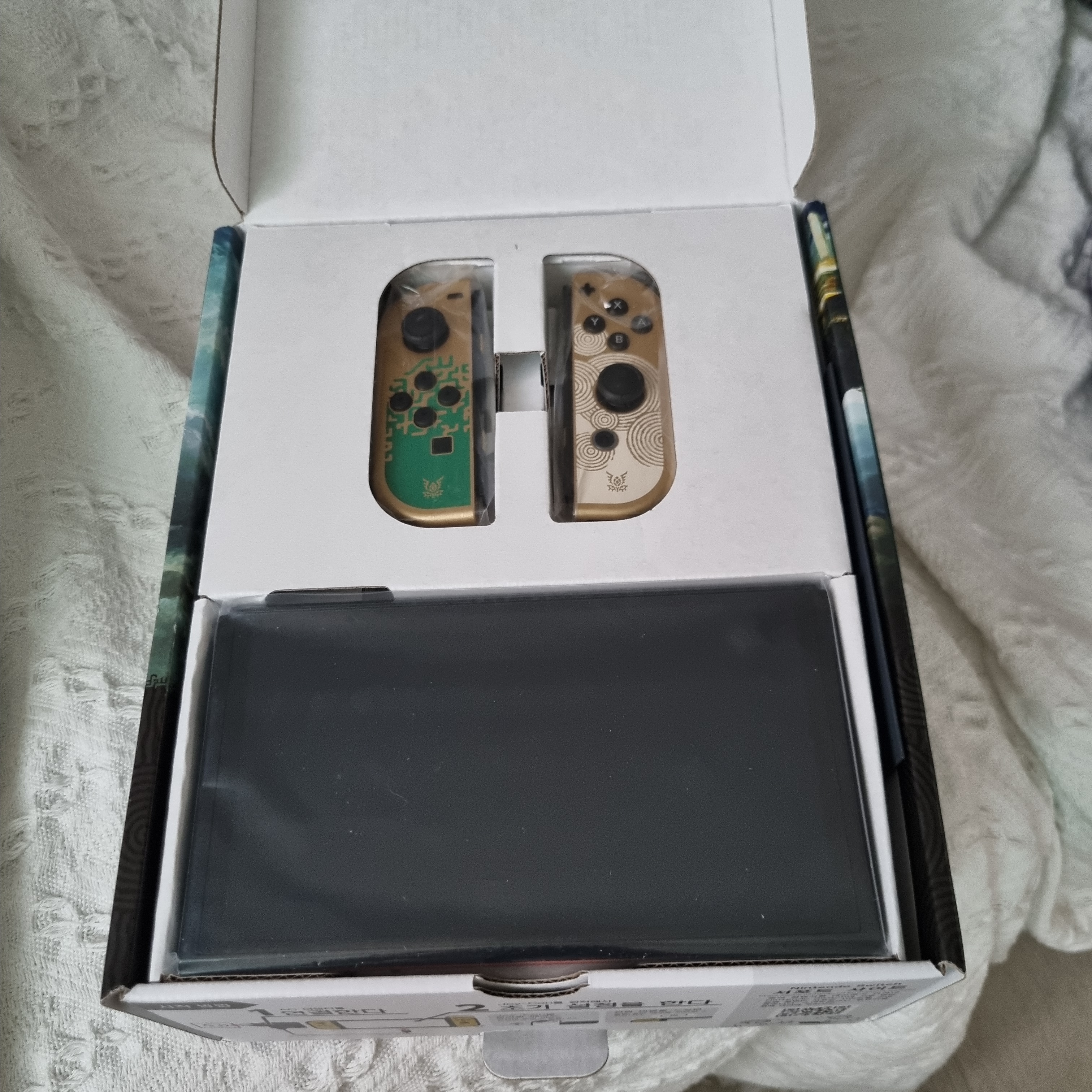 Nintendo Switch OLED Legend of Zelda Tears of The Kingdom Edition (Korean Ver.) 착용 스타일 - 2