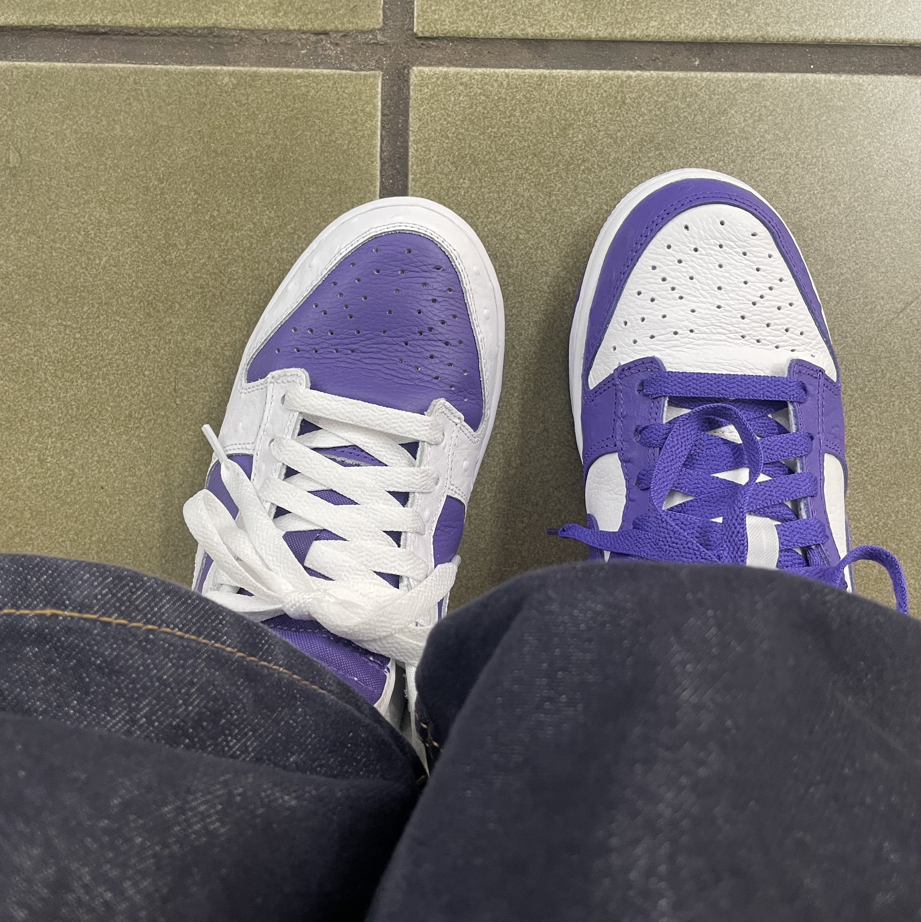 (W) Nike Dunk Low SE Flip 착용 스타일